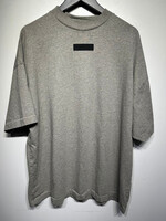 Essentials Heather Grey Rubber Logo Tee  M