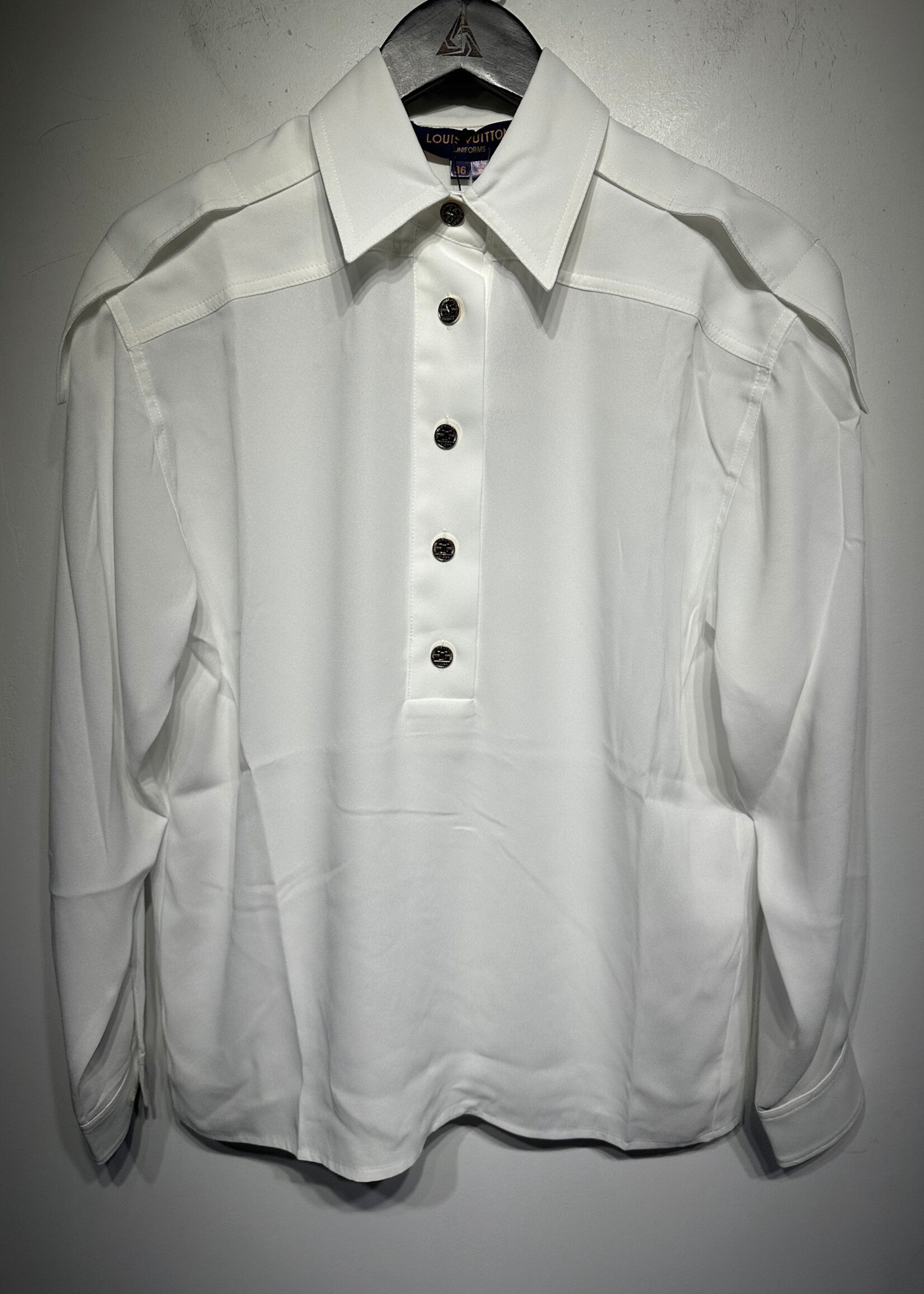 Louis Vuitton Uniform White Blouse S