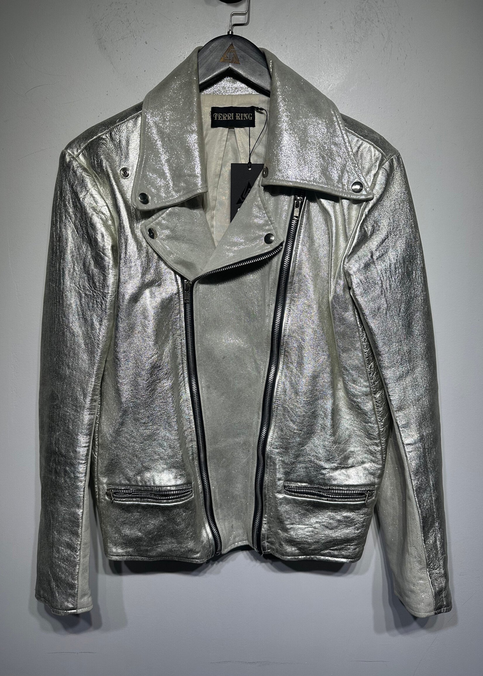 Perri Ring Silver Biker Jacket Fem M Masc S