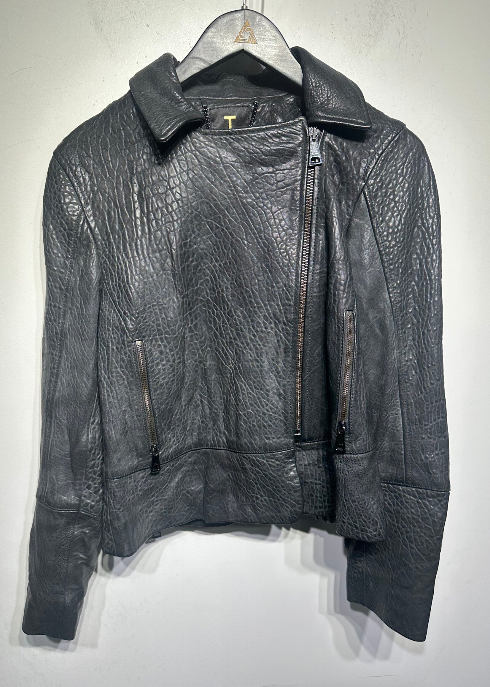 Ted Baker Ovine Leather Moto Jacket S