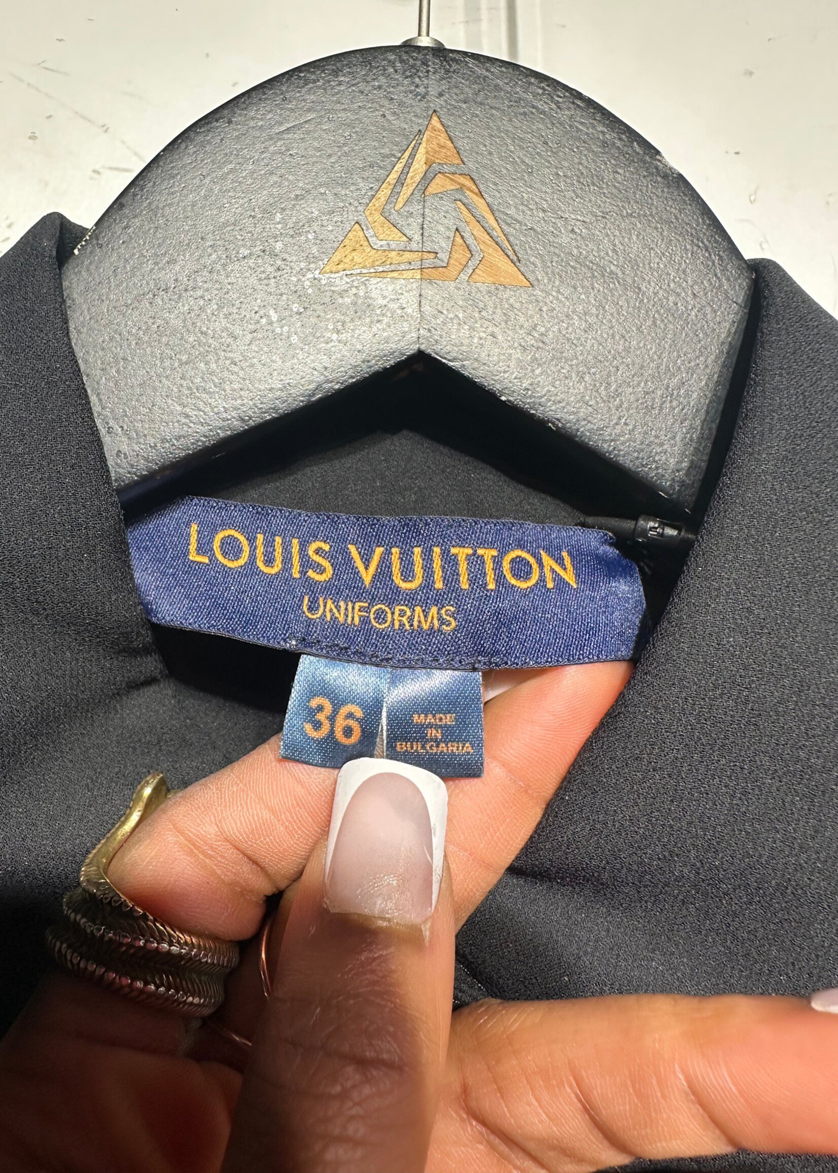 Louis Vuitton Uniform Black Blouse S