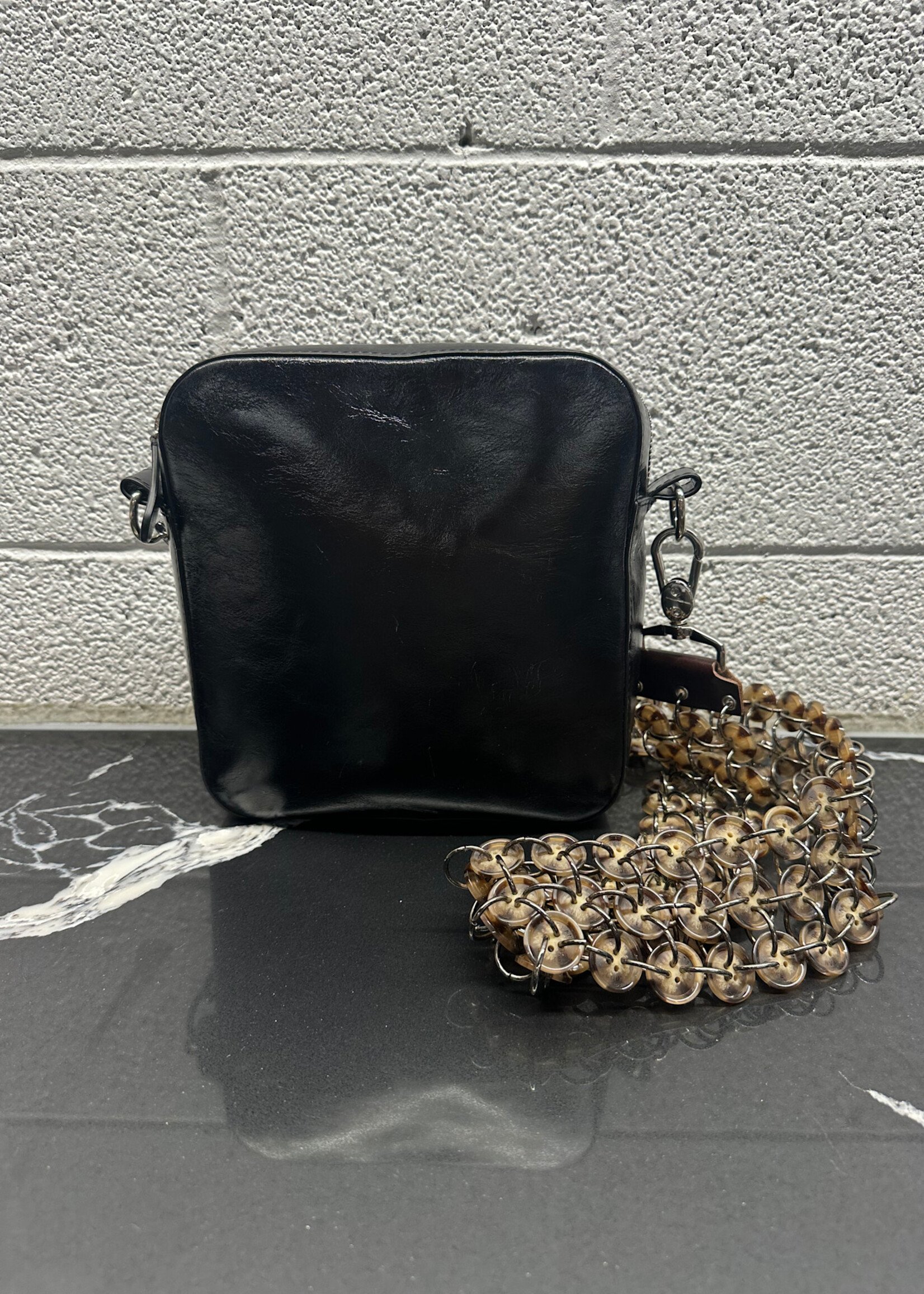 Stefan Cooke Black Button Satchel O/S