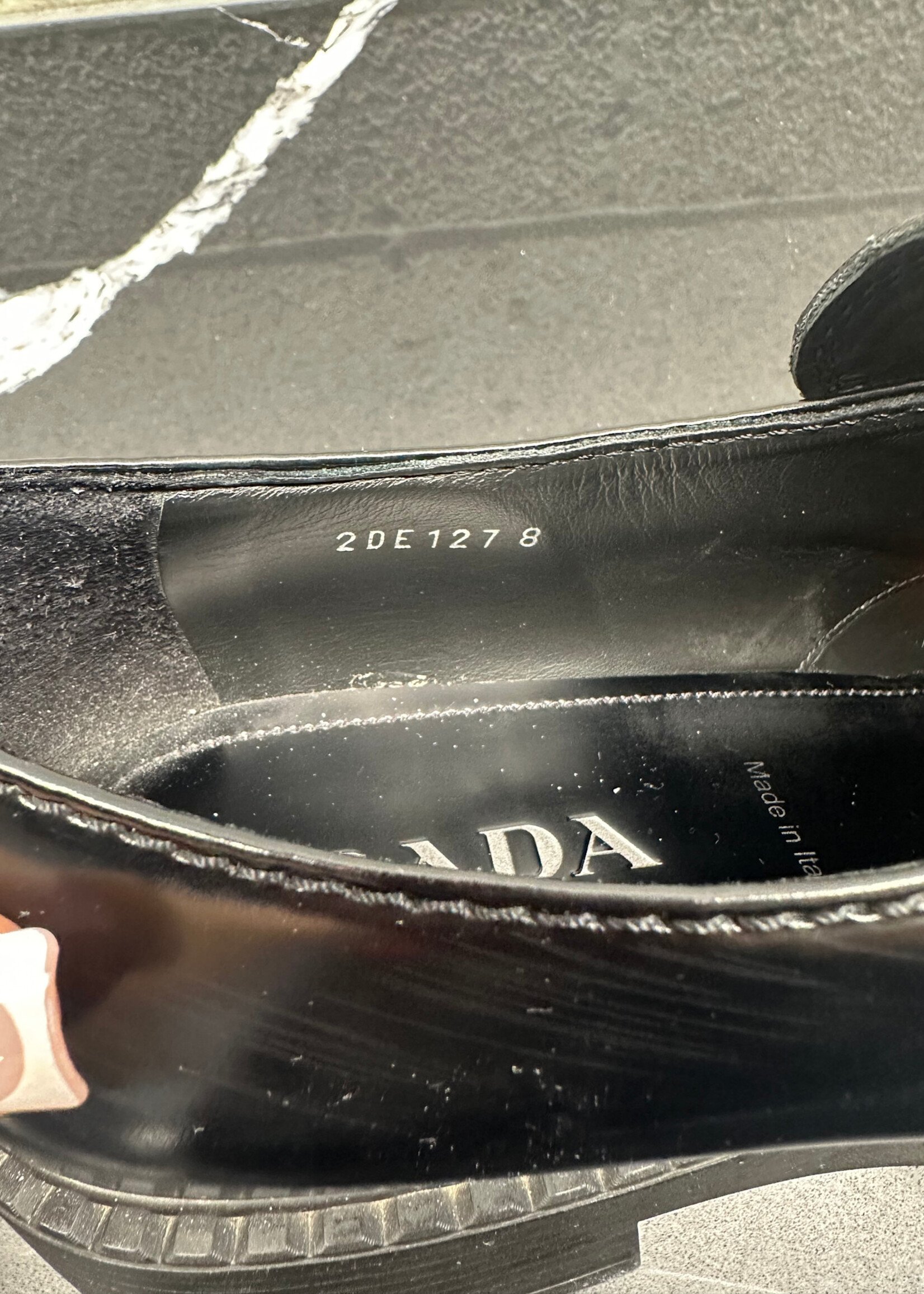 Prada Black Loafers 8 Fits 9