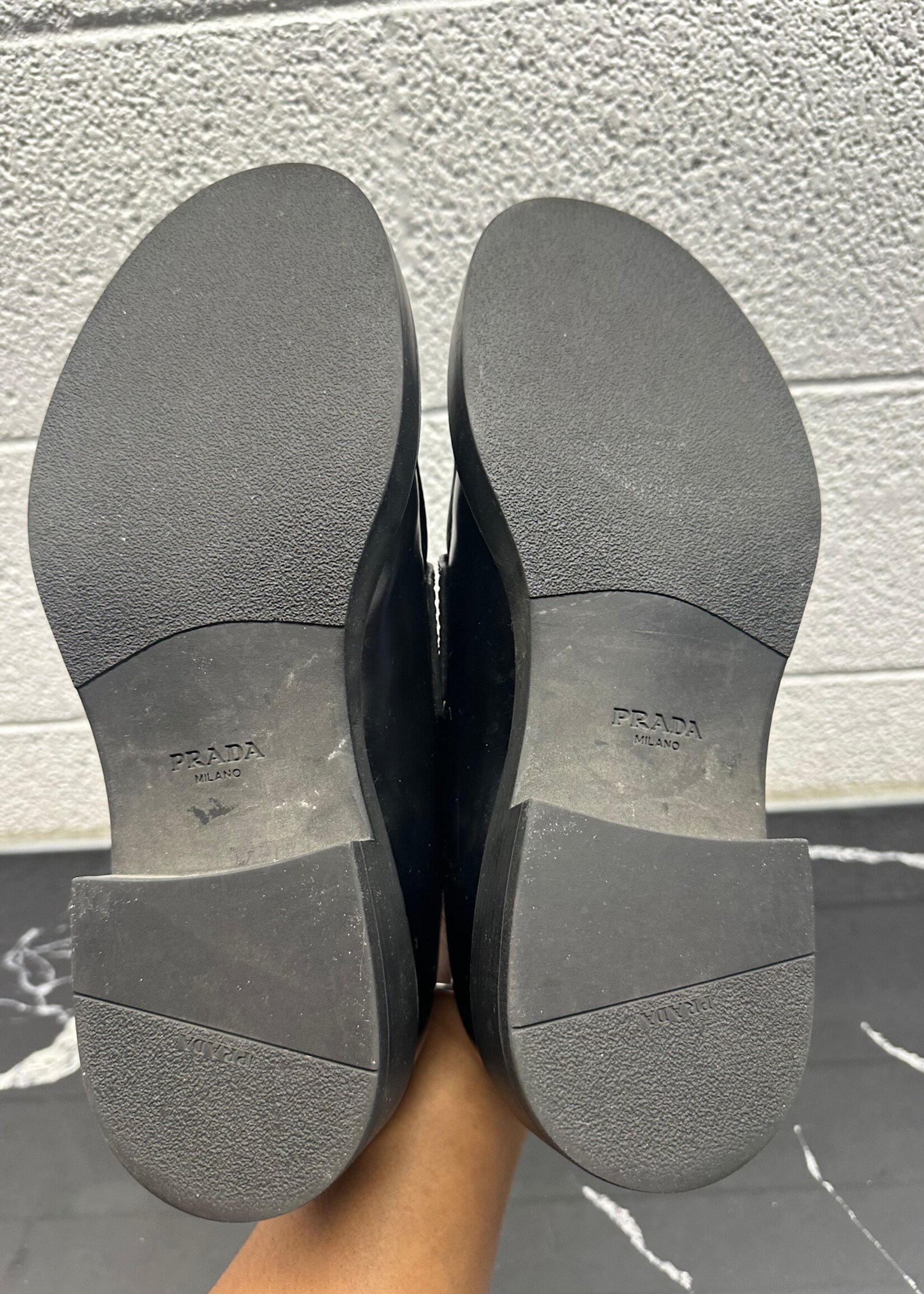 Prada Black Loafers 8 Fits 9