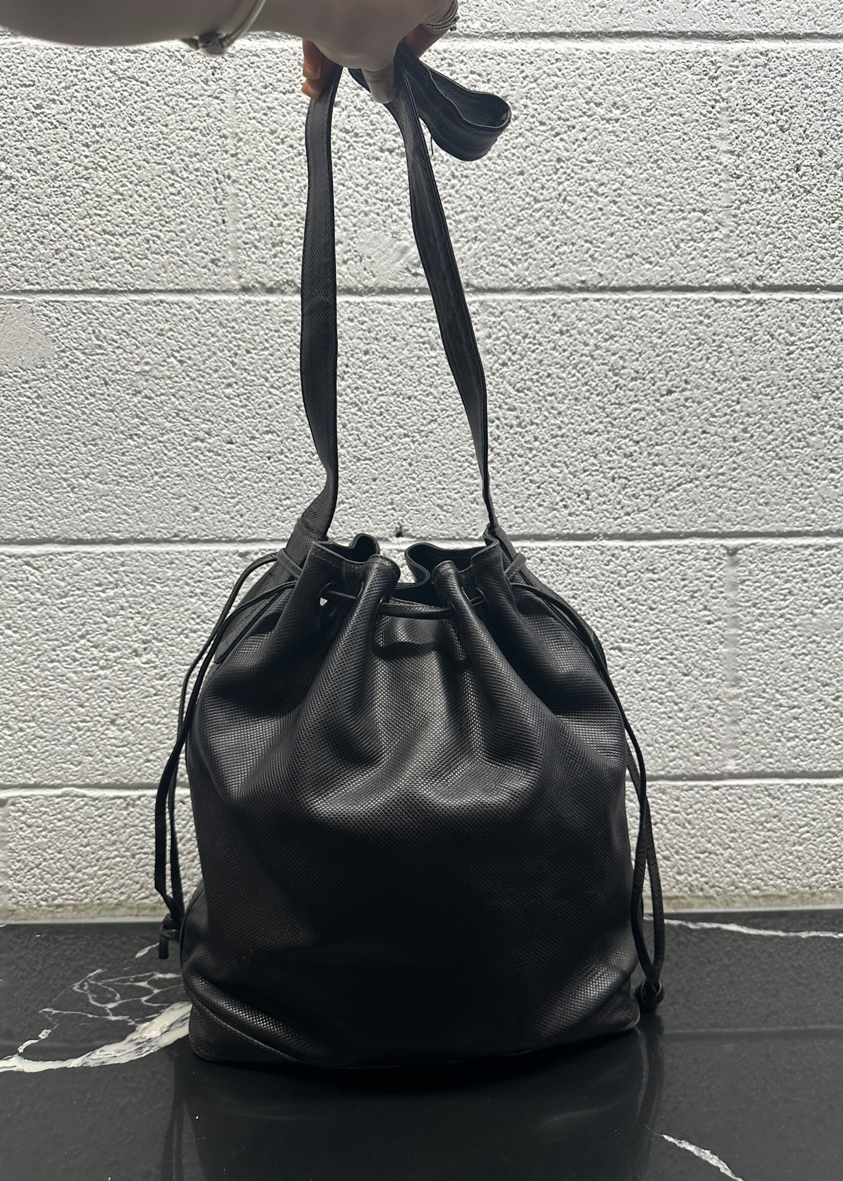 Bottega Vintage Black Bucket Bag AS IS