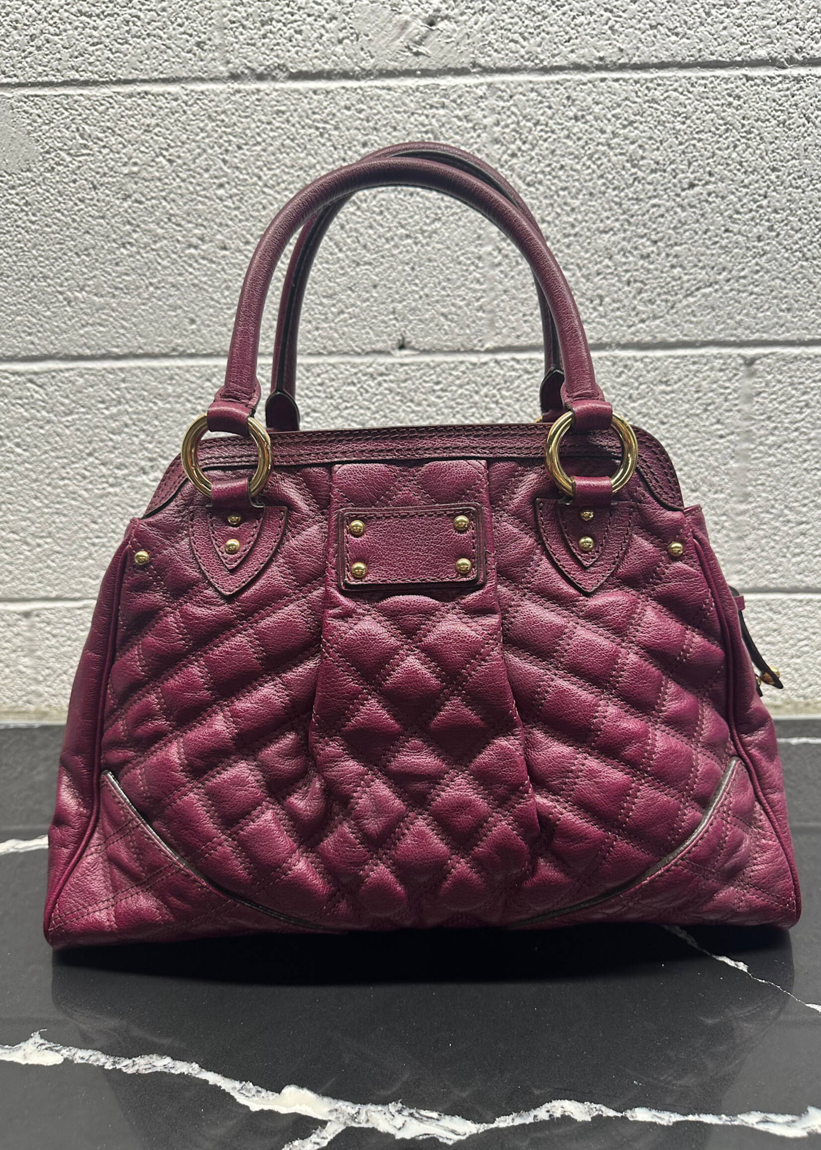 Marc Jacobs Dark Pink Stam Bag