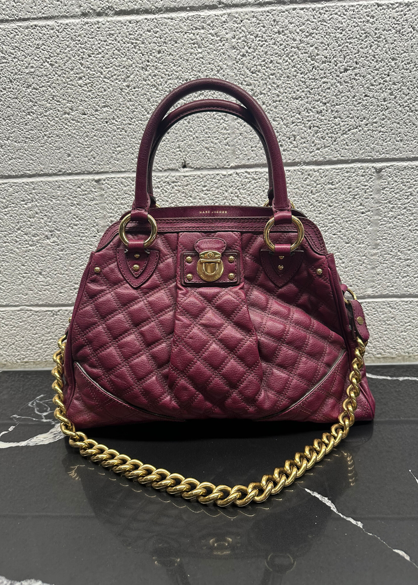 Marc Jacobs Dark Pink Stam Bag