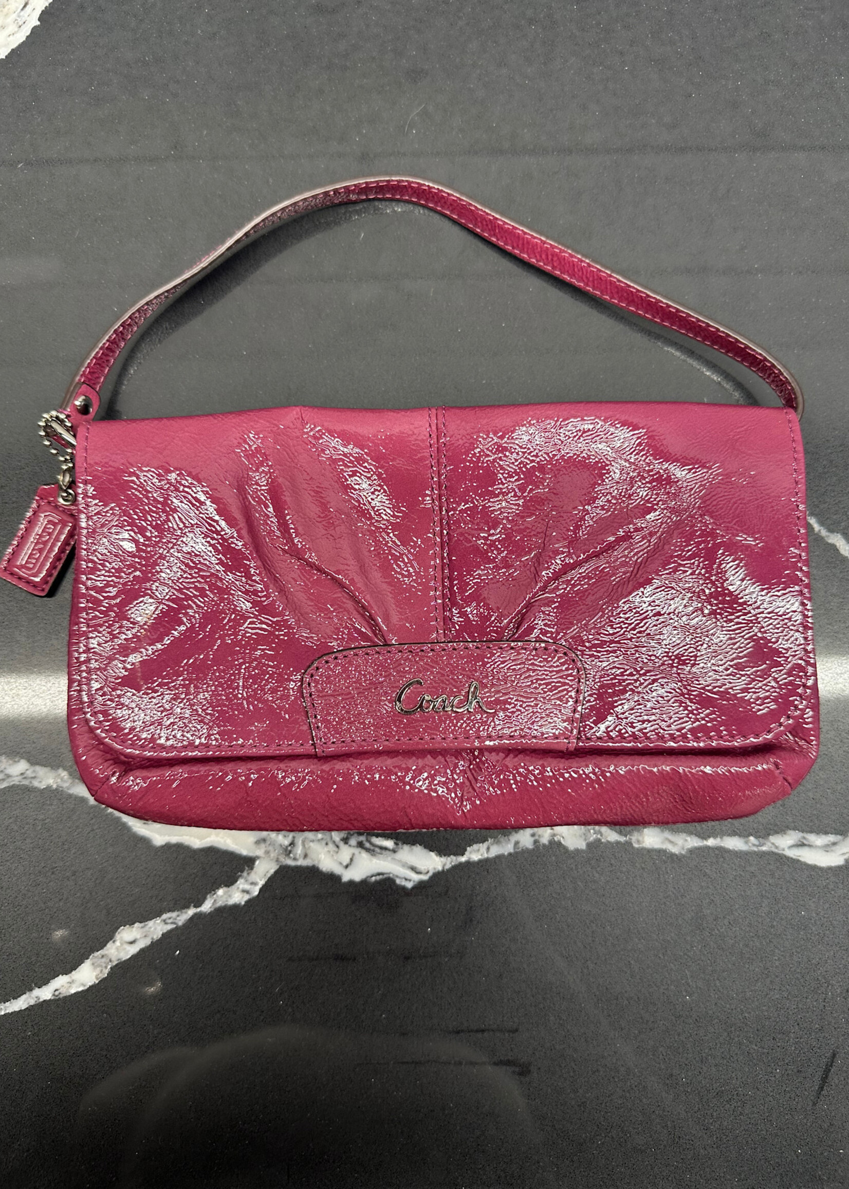 Coach Y2K Pink Patent Shoulder Bag
