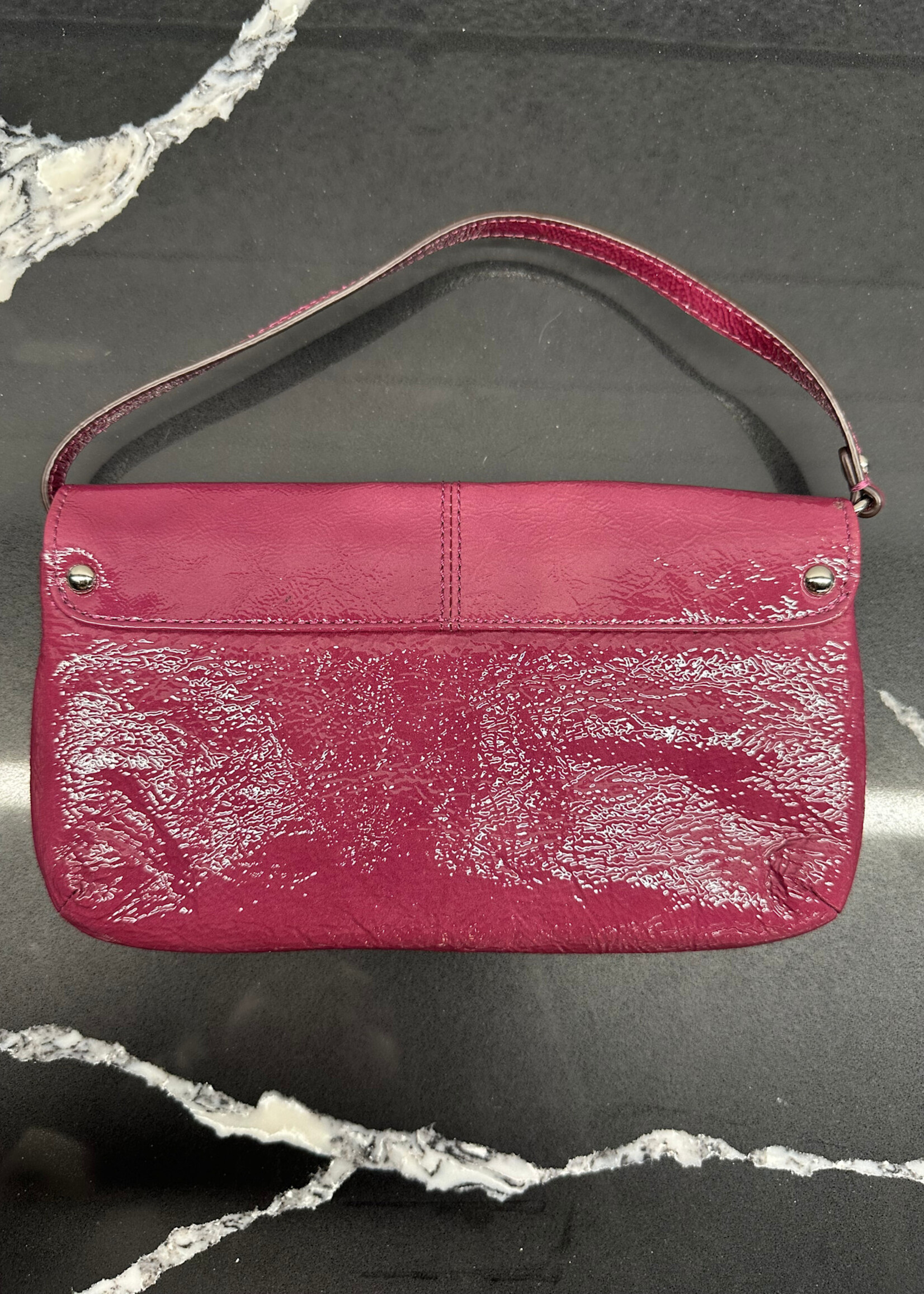 Coach Y2K Pink Patent Shoulder Bag