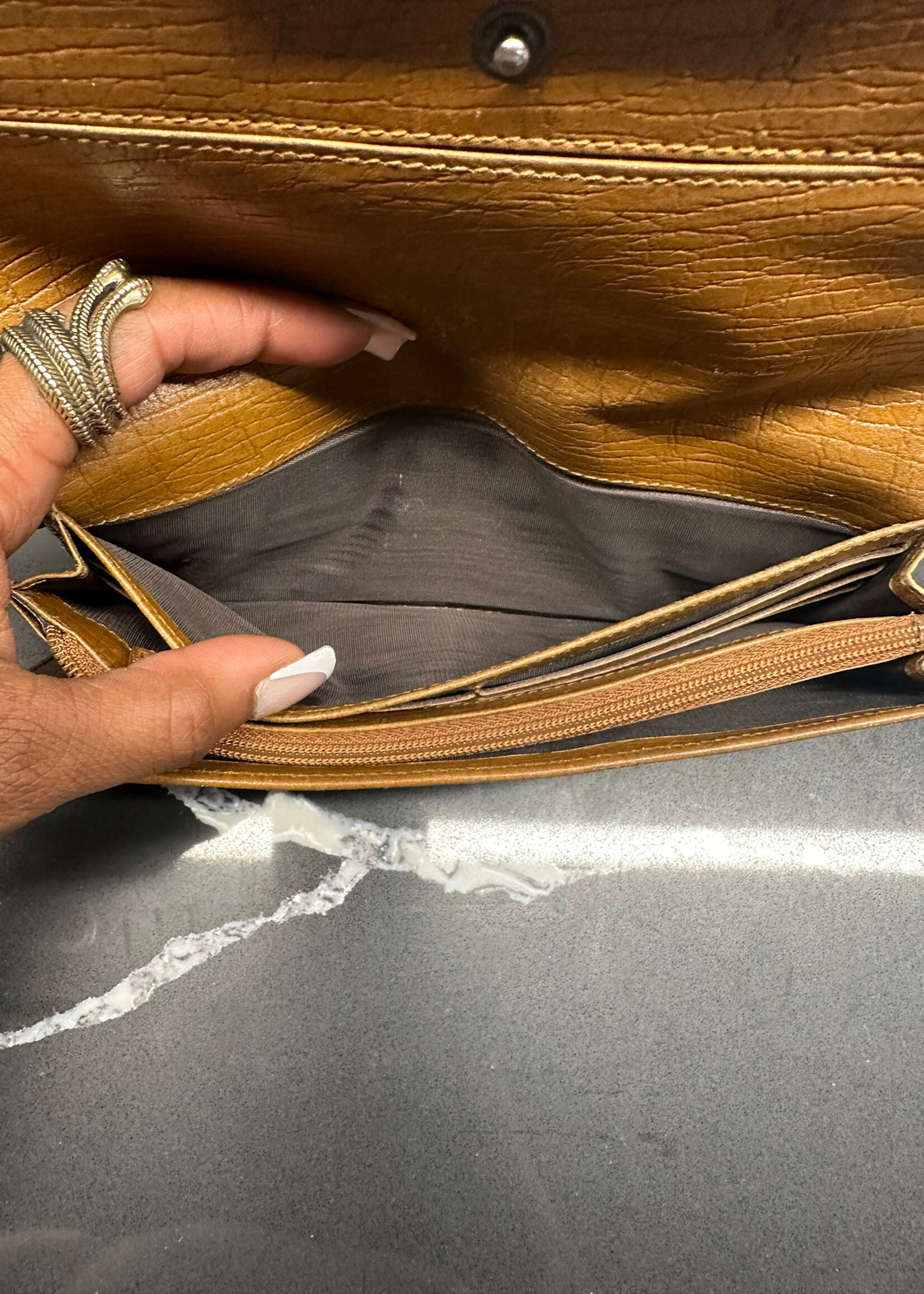 GUCCI BAMBOO BROWN WALLET AS IS