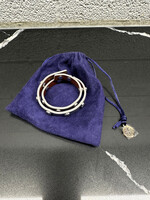 Tory Burch Silver Leather Bracelet