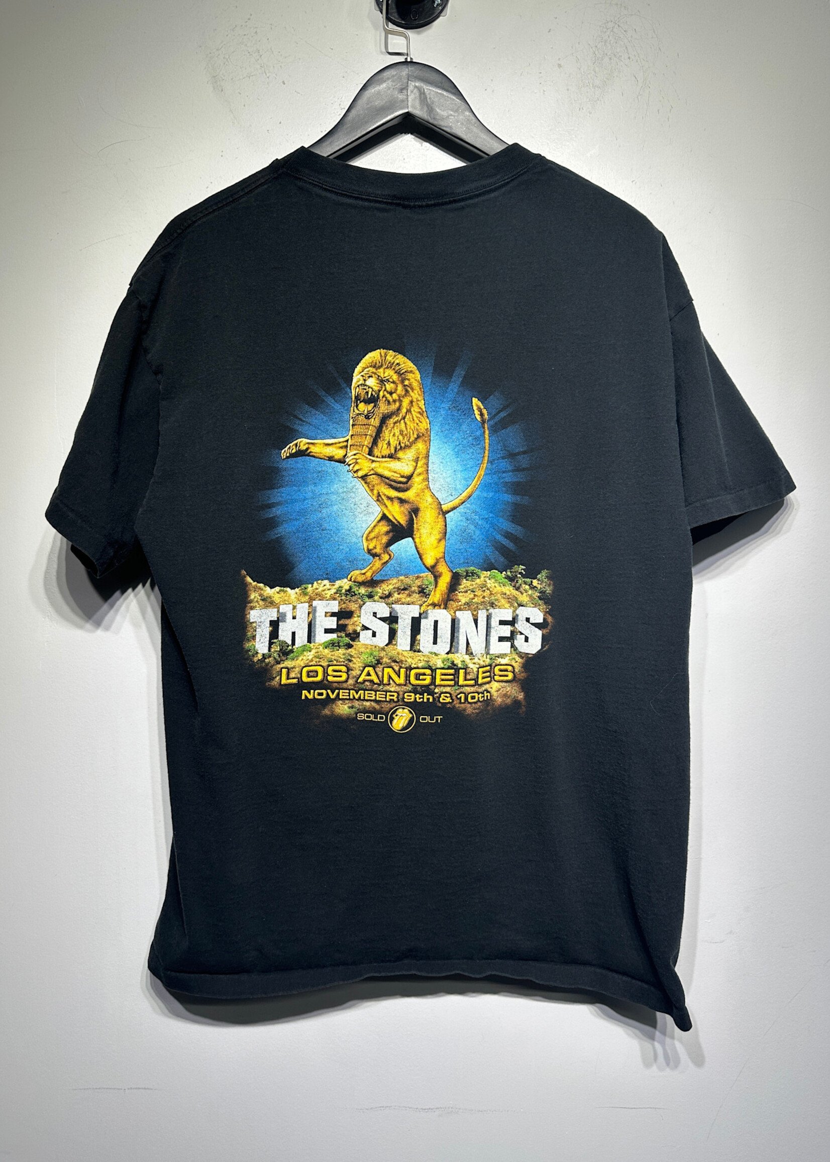 97 Rolling Stones Gold Black Tee XL