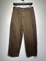 Stussy Brown Canvas Wide Leg Pant 28