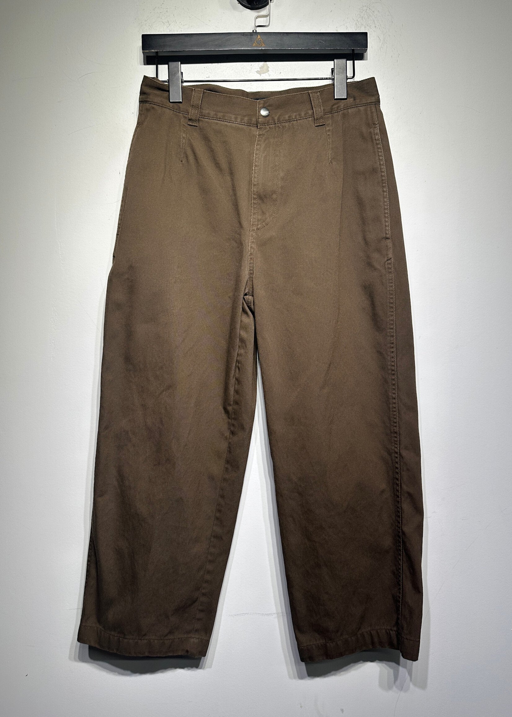 Stussy Brown Canvas Wide Leg Pant 28