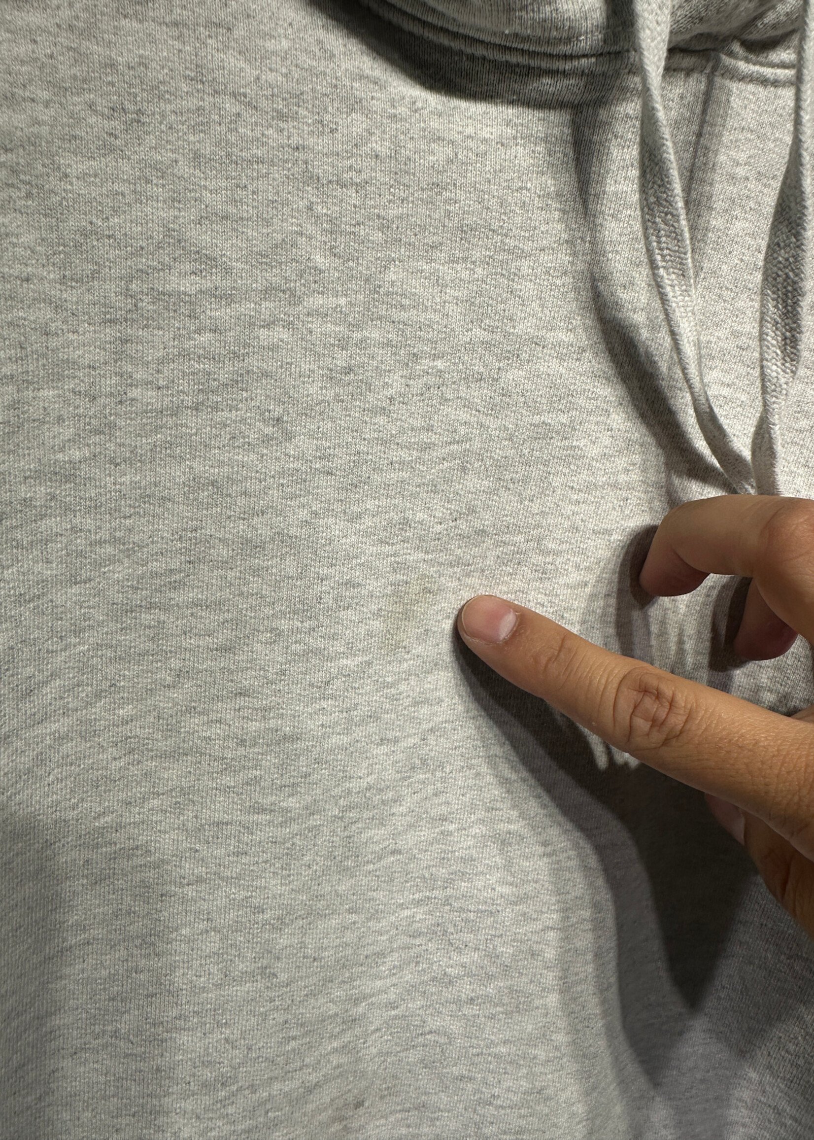 SUPREME GREY WORLDWIDE HOODIE AS IS L