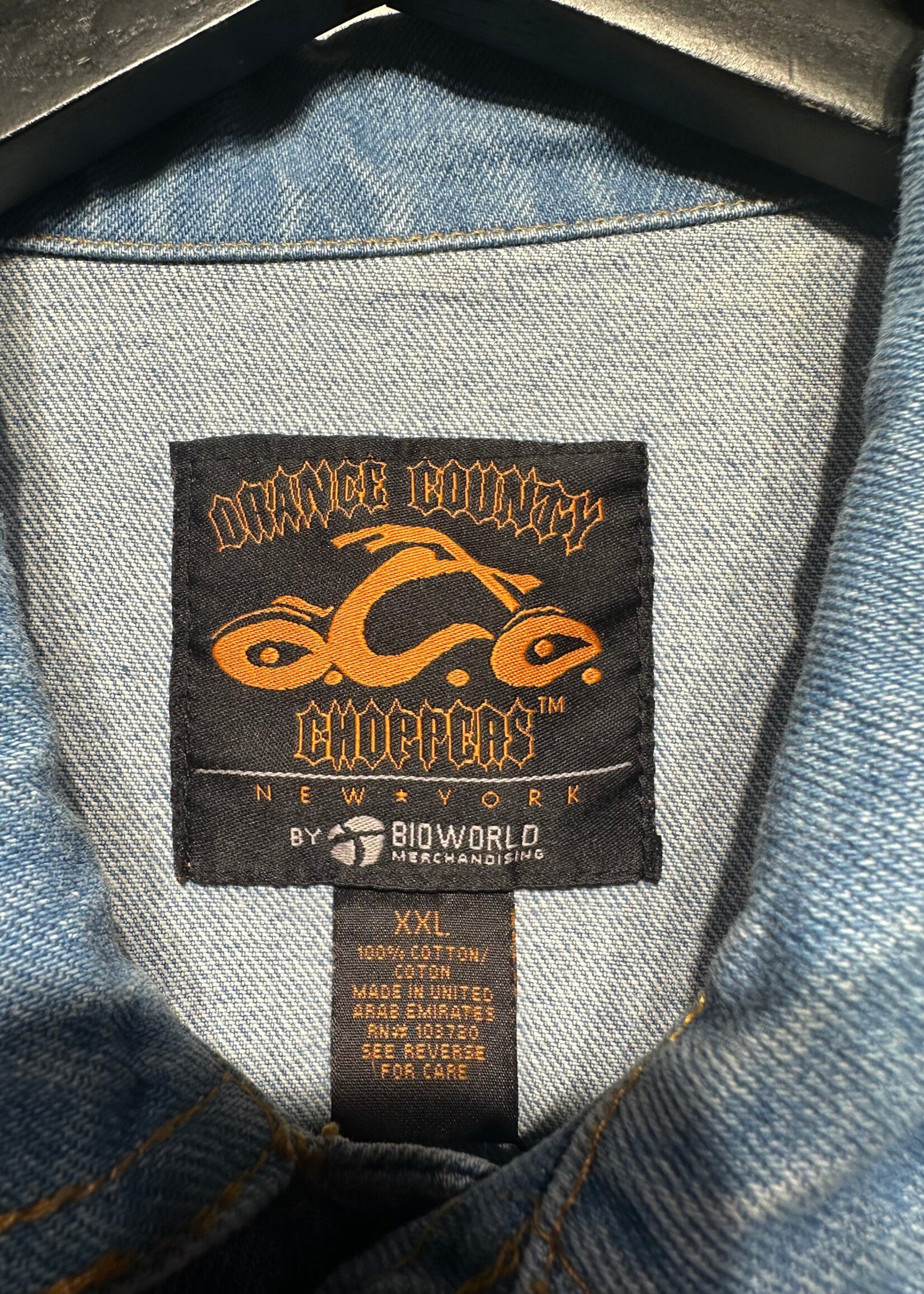 OC Choppers 90s Light Wash Trucker Jacket XXL