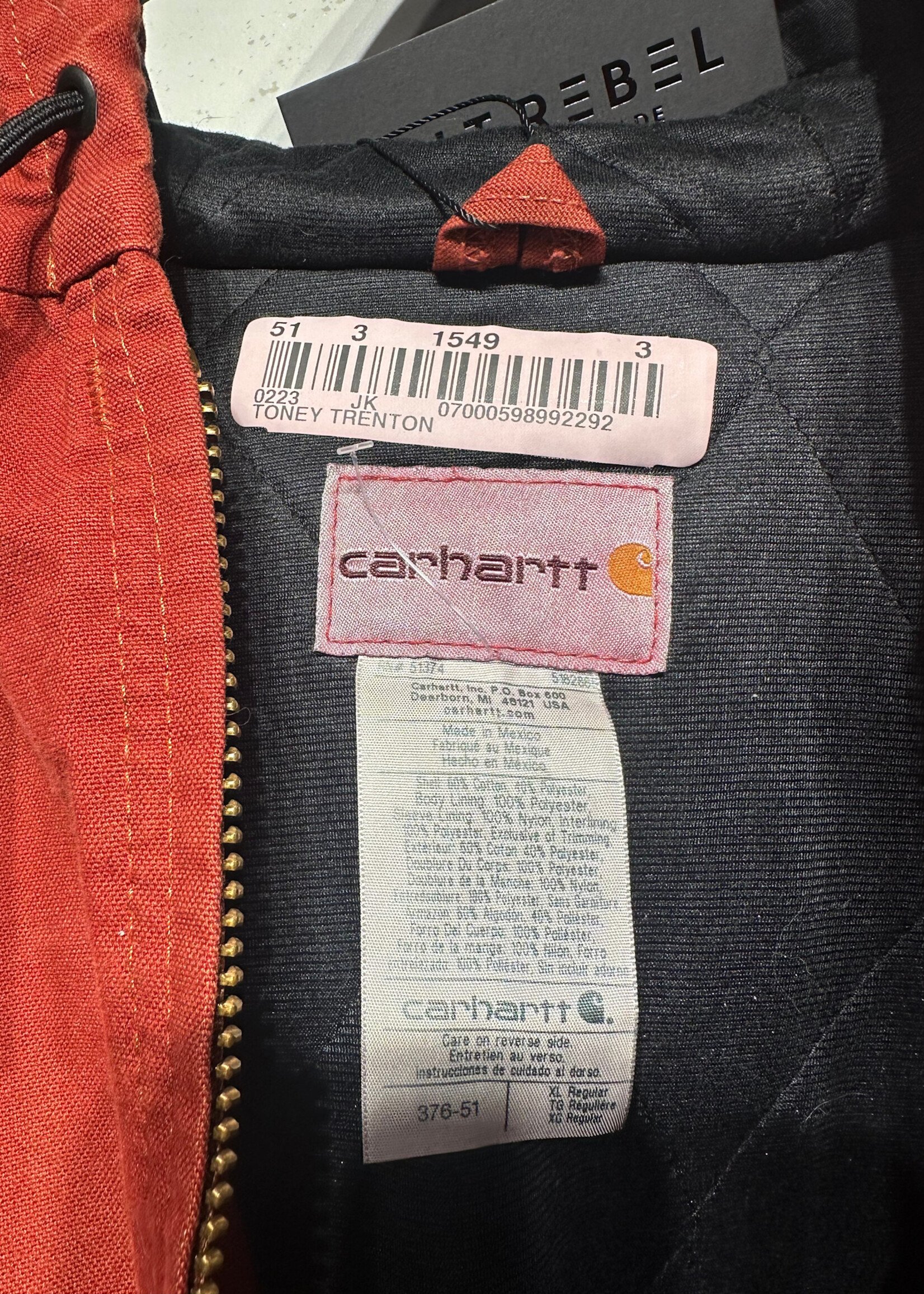 Carhartt 00s Red Active Hood Jacket Masc XL
