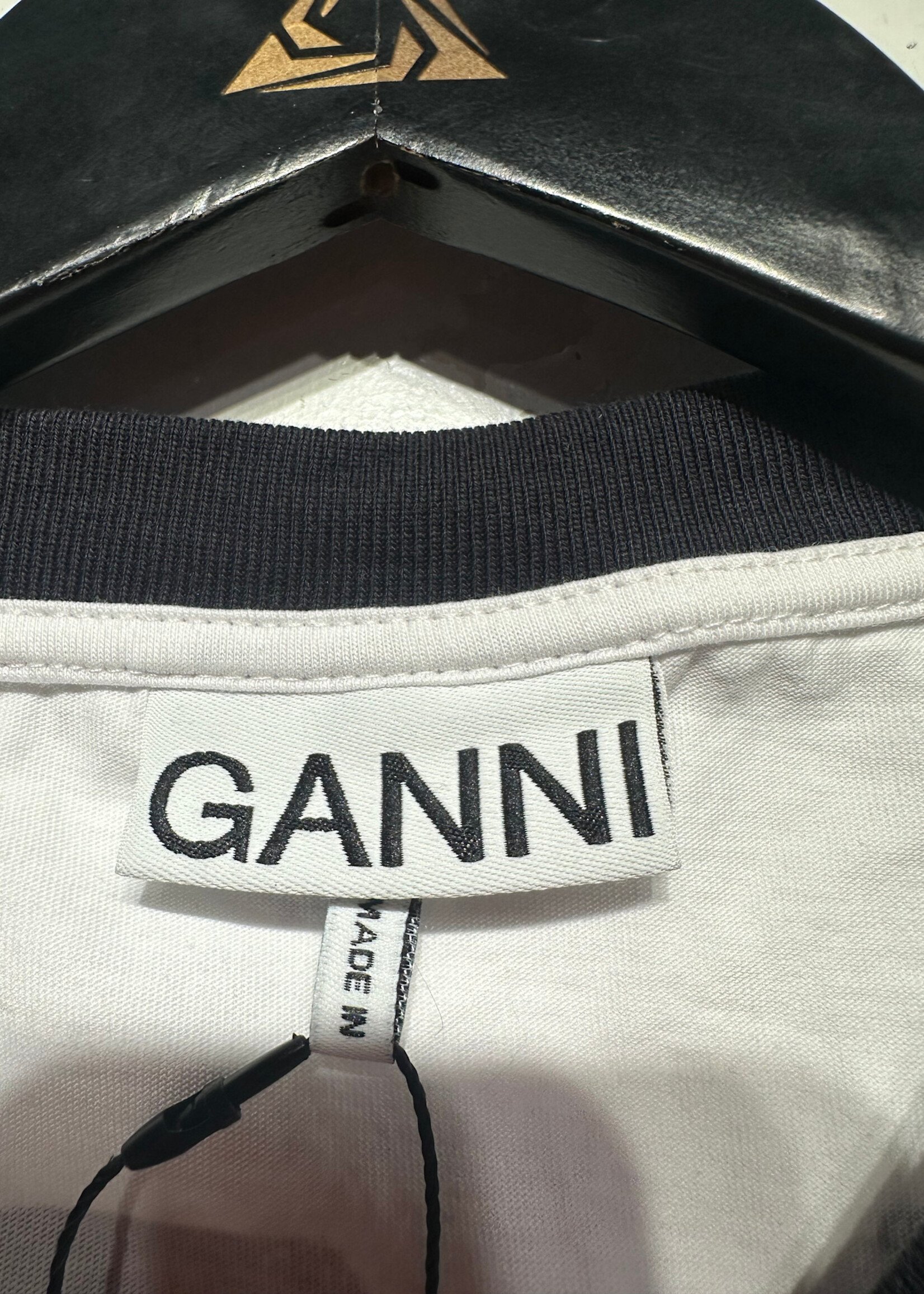 Ganni Witch "Have A Nice Day" Baby Tee XS