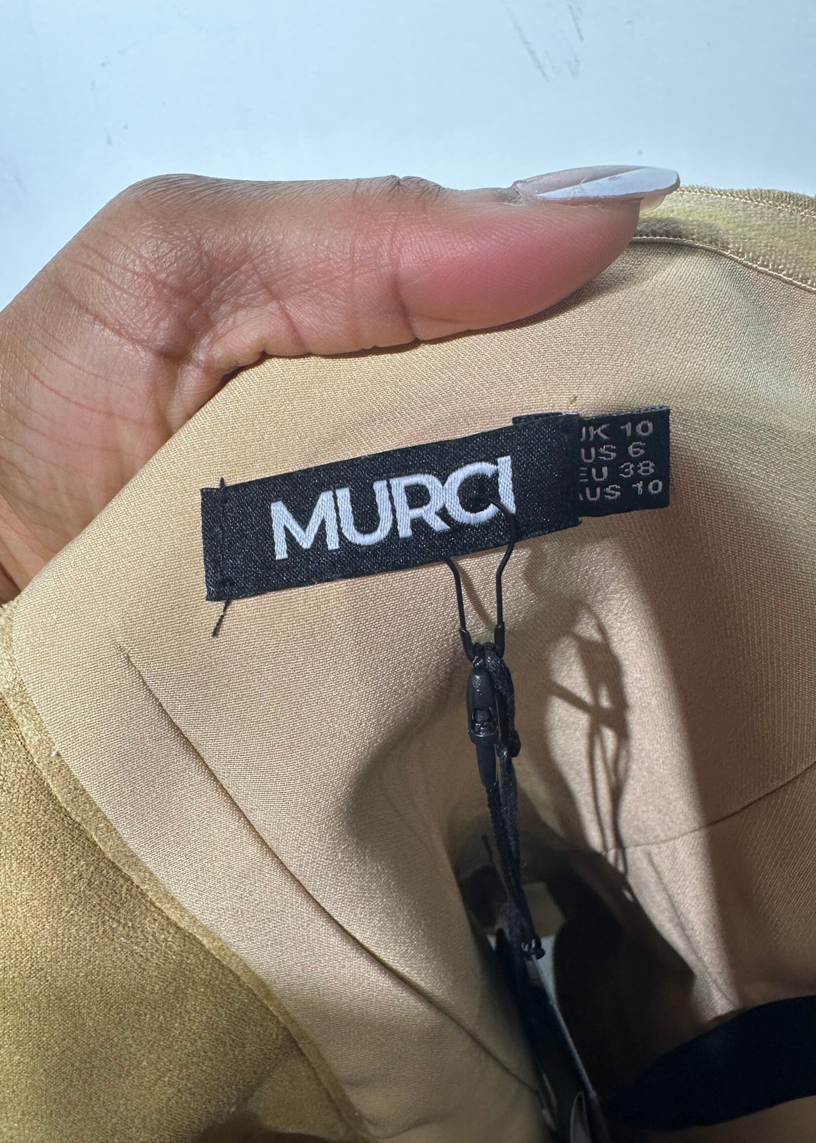 NWT Murci Suede Corset Back Tie Dress S