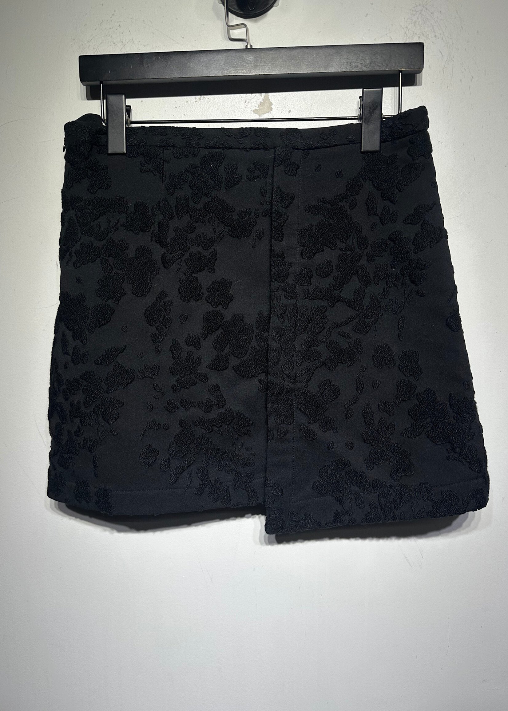 Ganni Black Floral Twill Two PC Set XS