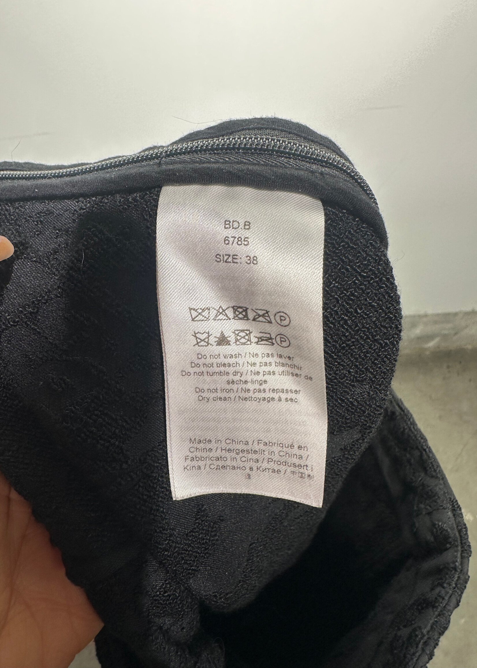 Ganni Black Floral Twill Two PC Set XS