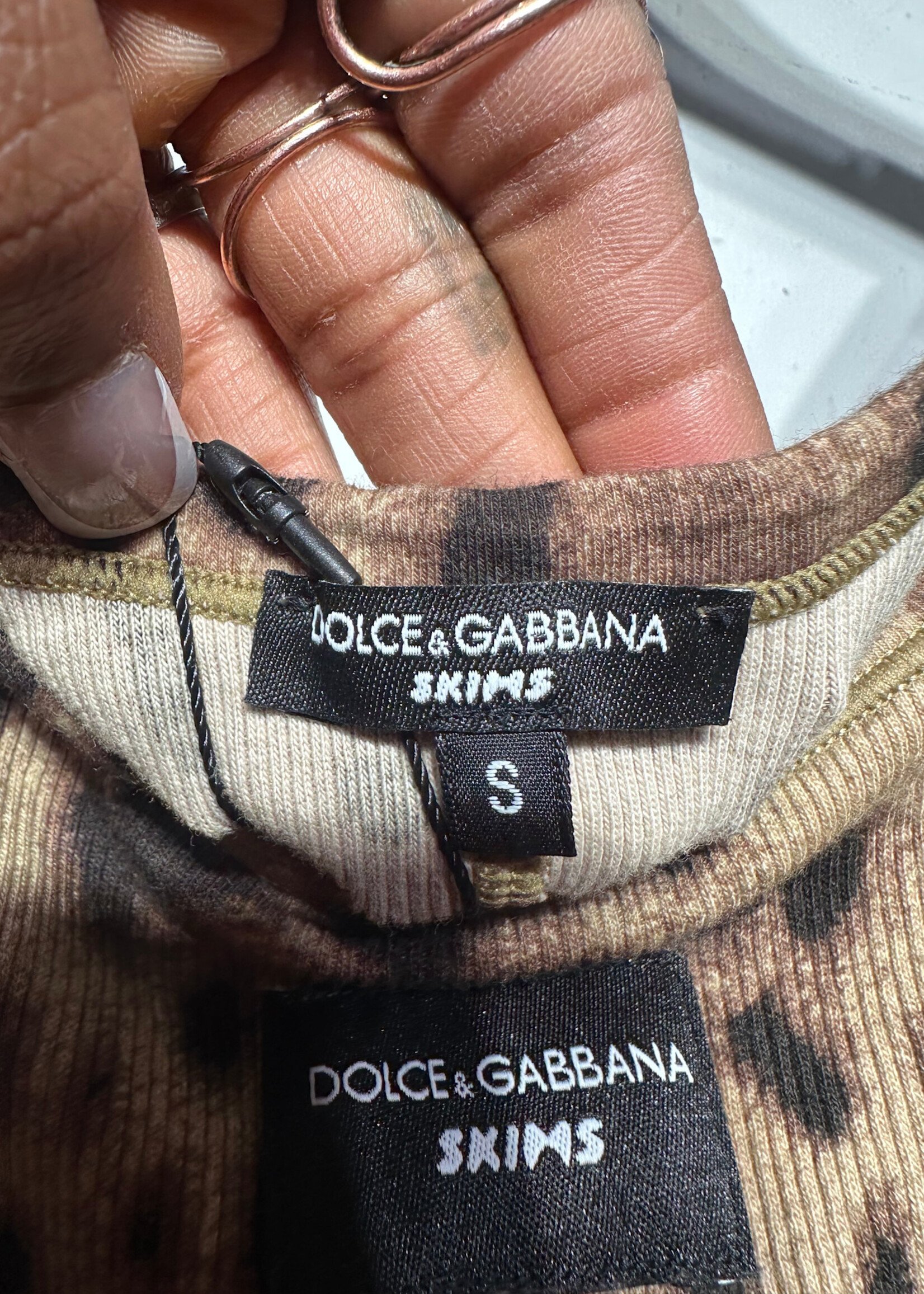 D&G x Skims Cheetah Print Tank S