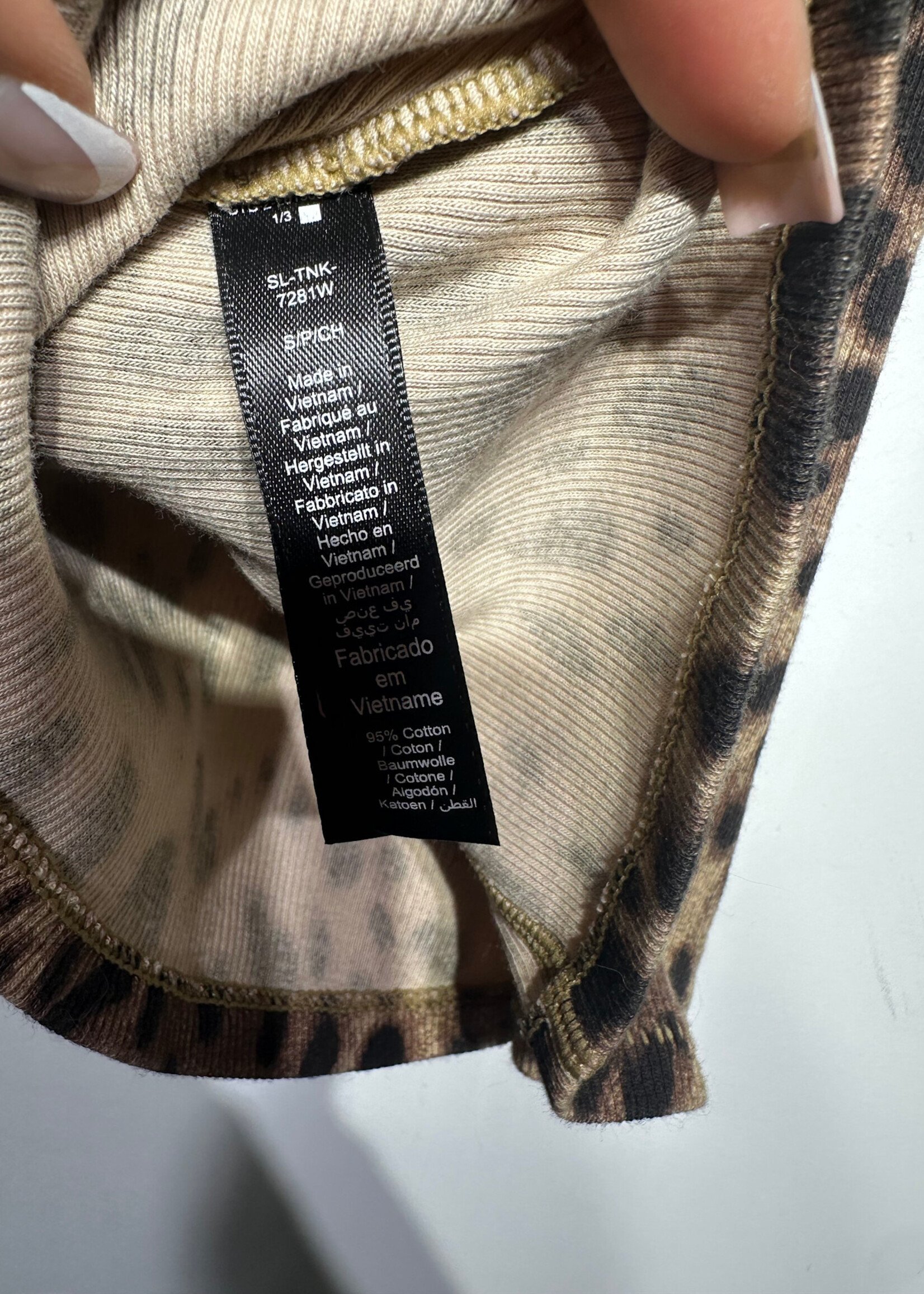 D&G x Skims Cheetah Print Tank S