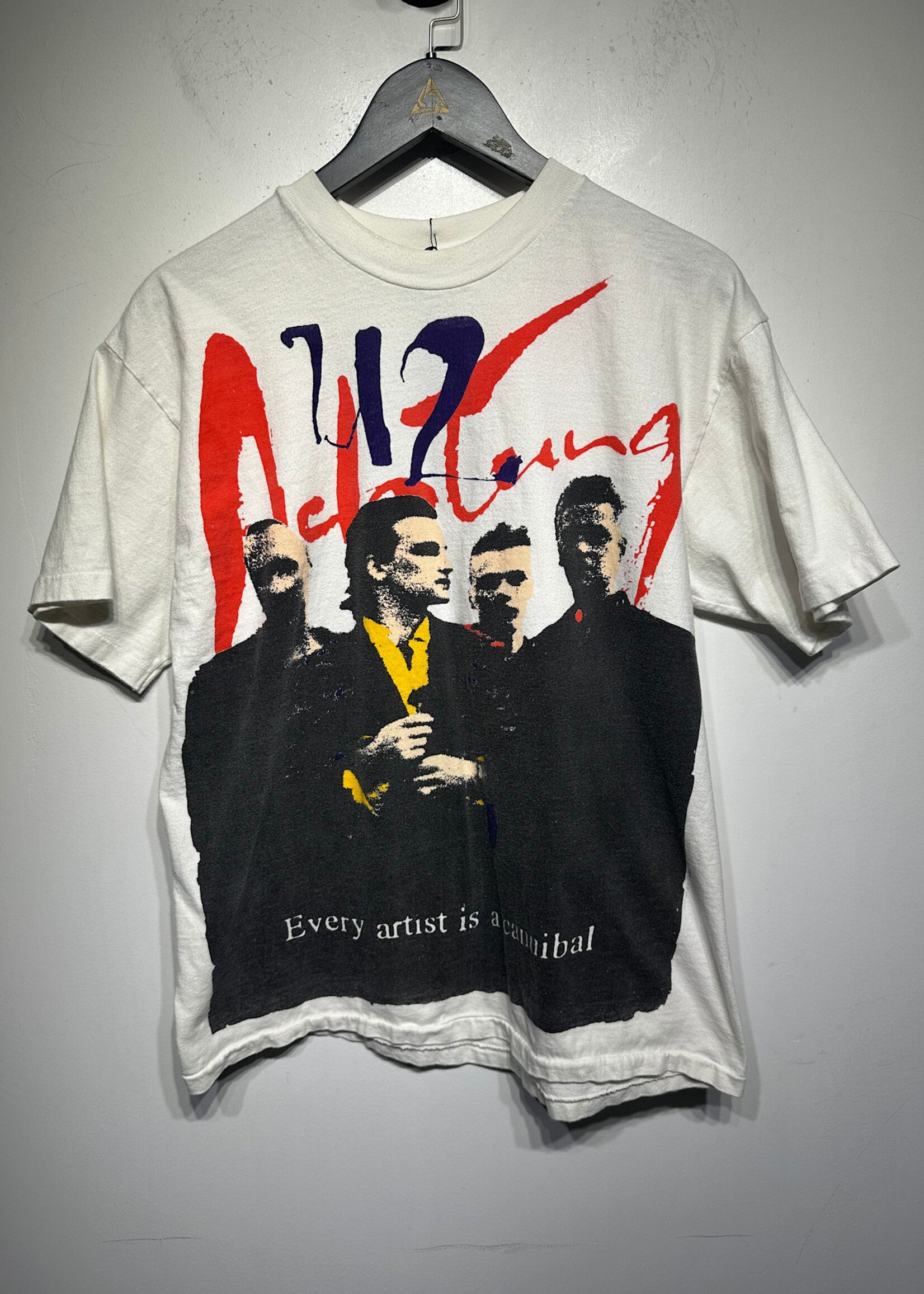 Vintage U2 Achtung Zoo TV Tour Tee L