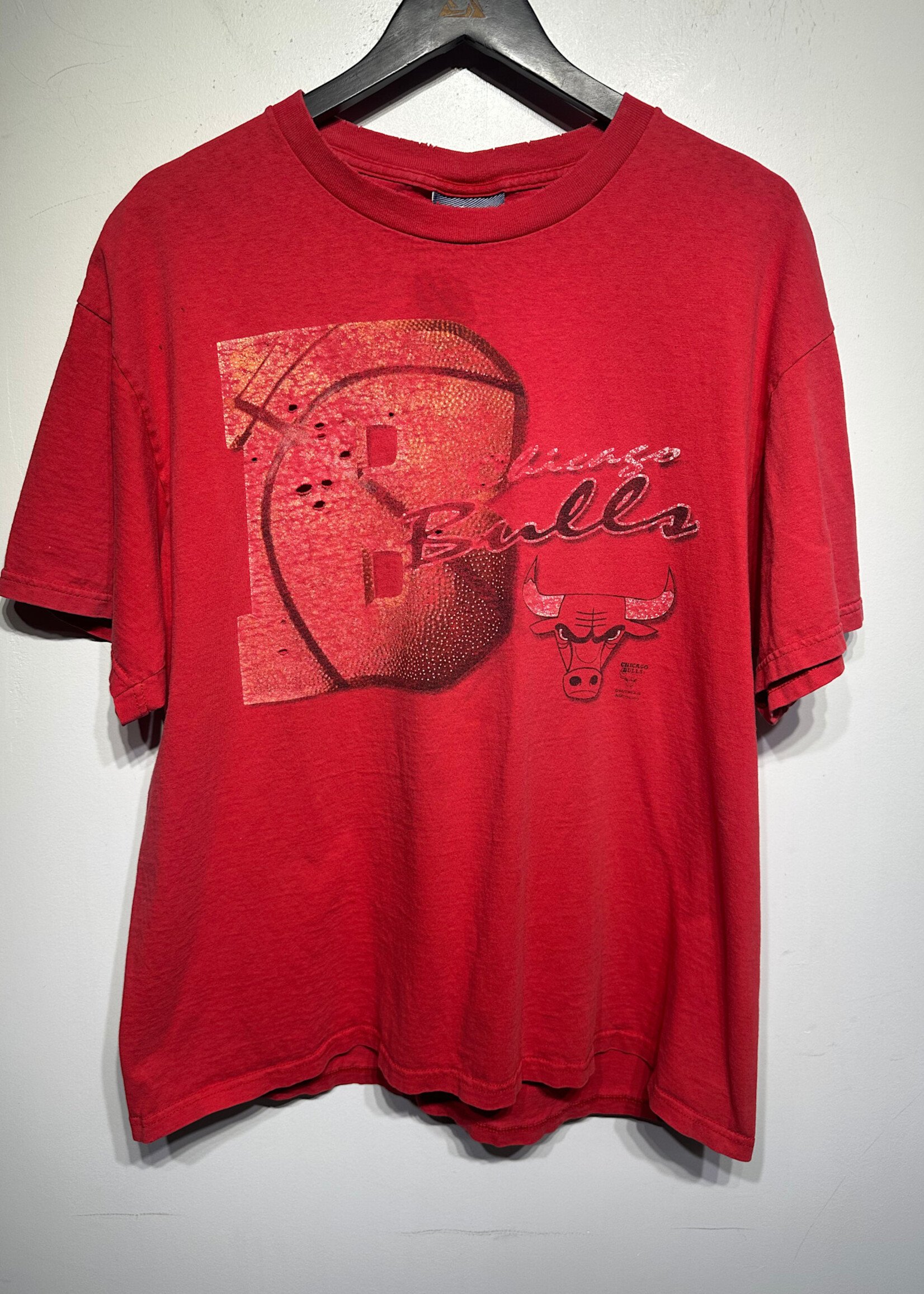Chicago Bulls Lee Sports Red Vintage Tee XL