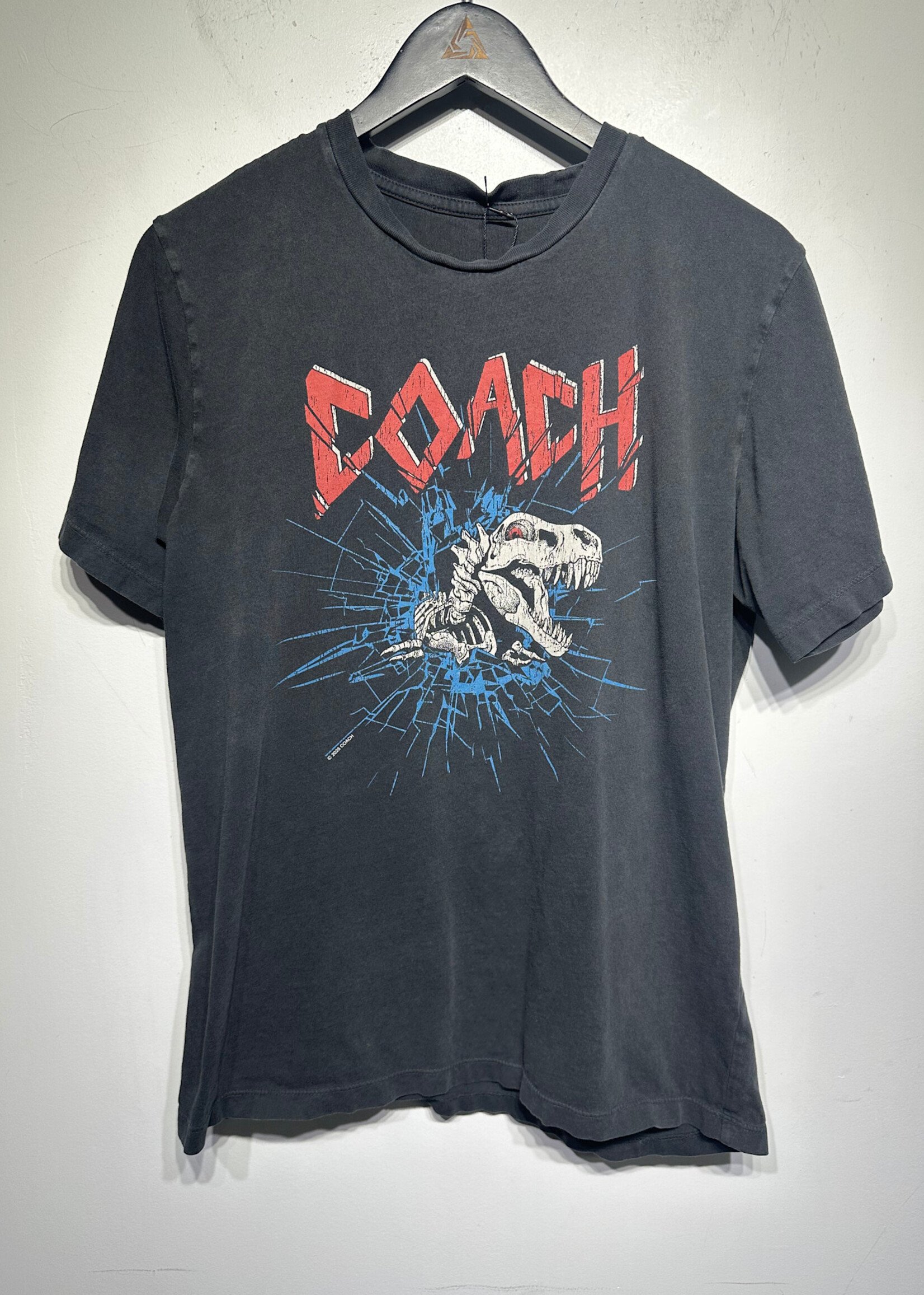 Coach Black Dinosaur Skeleton Tee Masc M