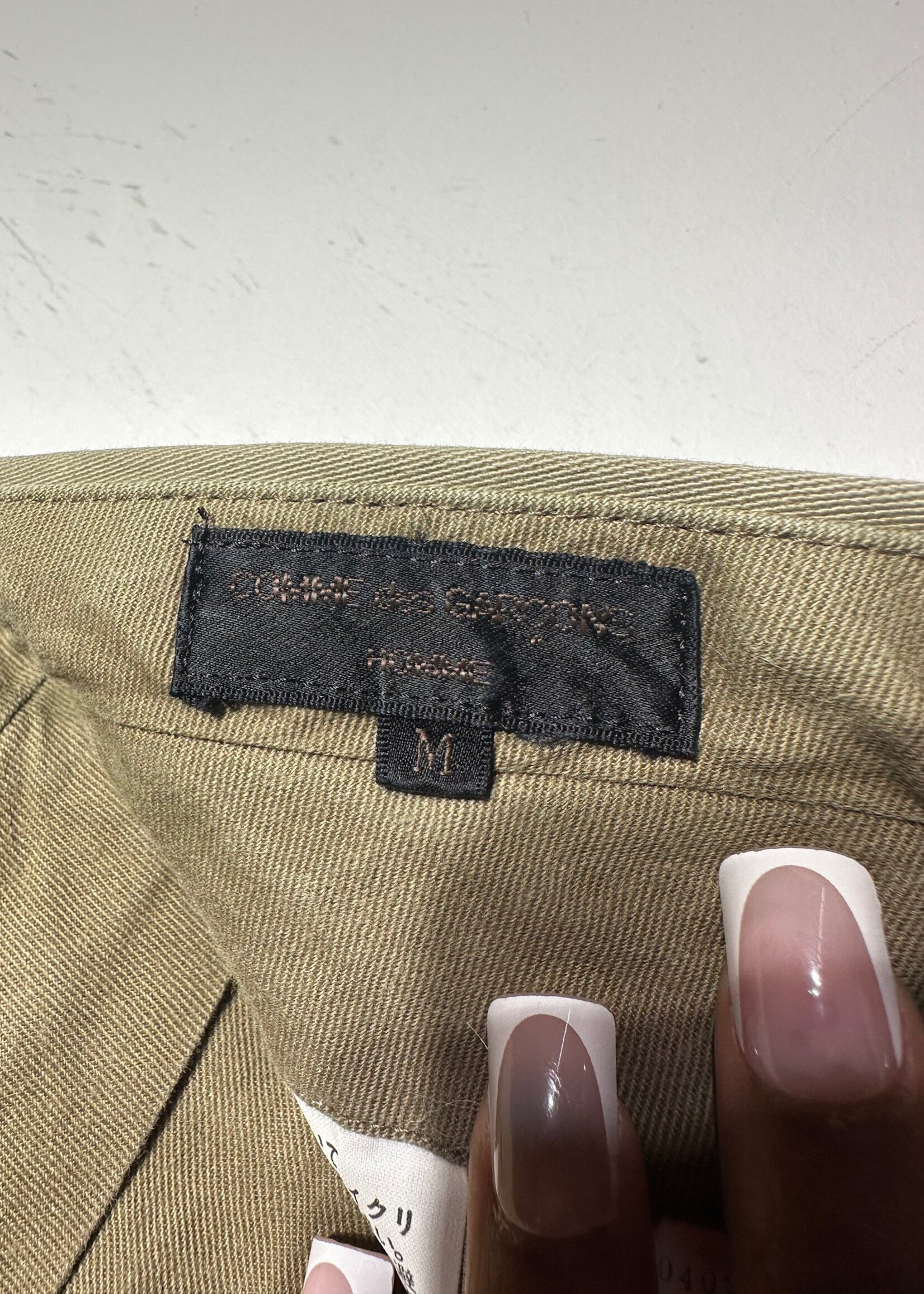 Comme Des Garcon Beige High Waist Trouser 28