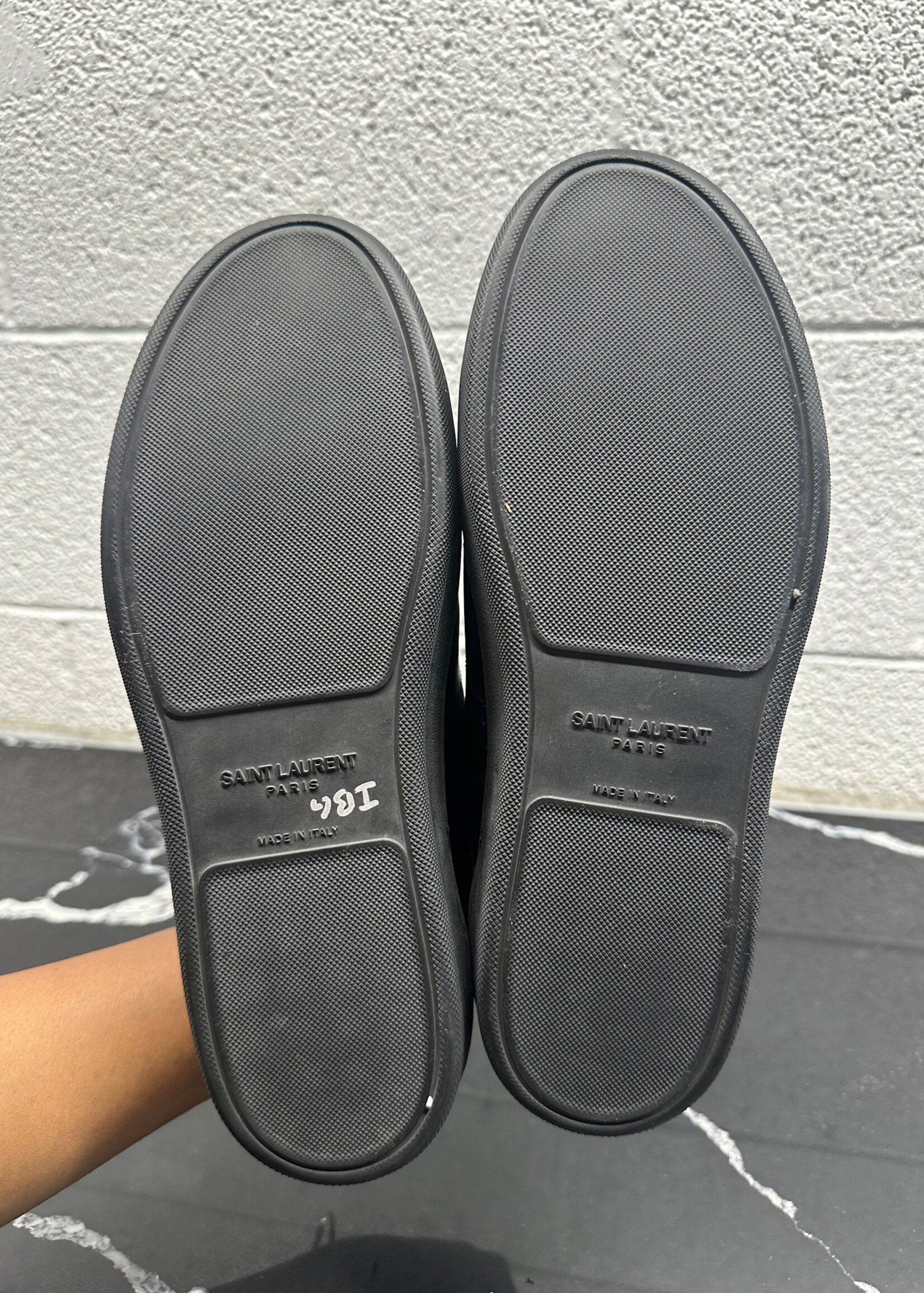 Saint Laurent Black 'Court' Classic Sneakers 42/9