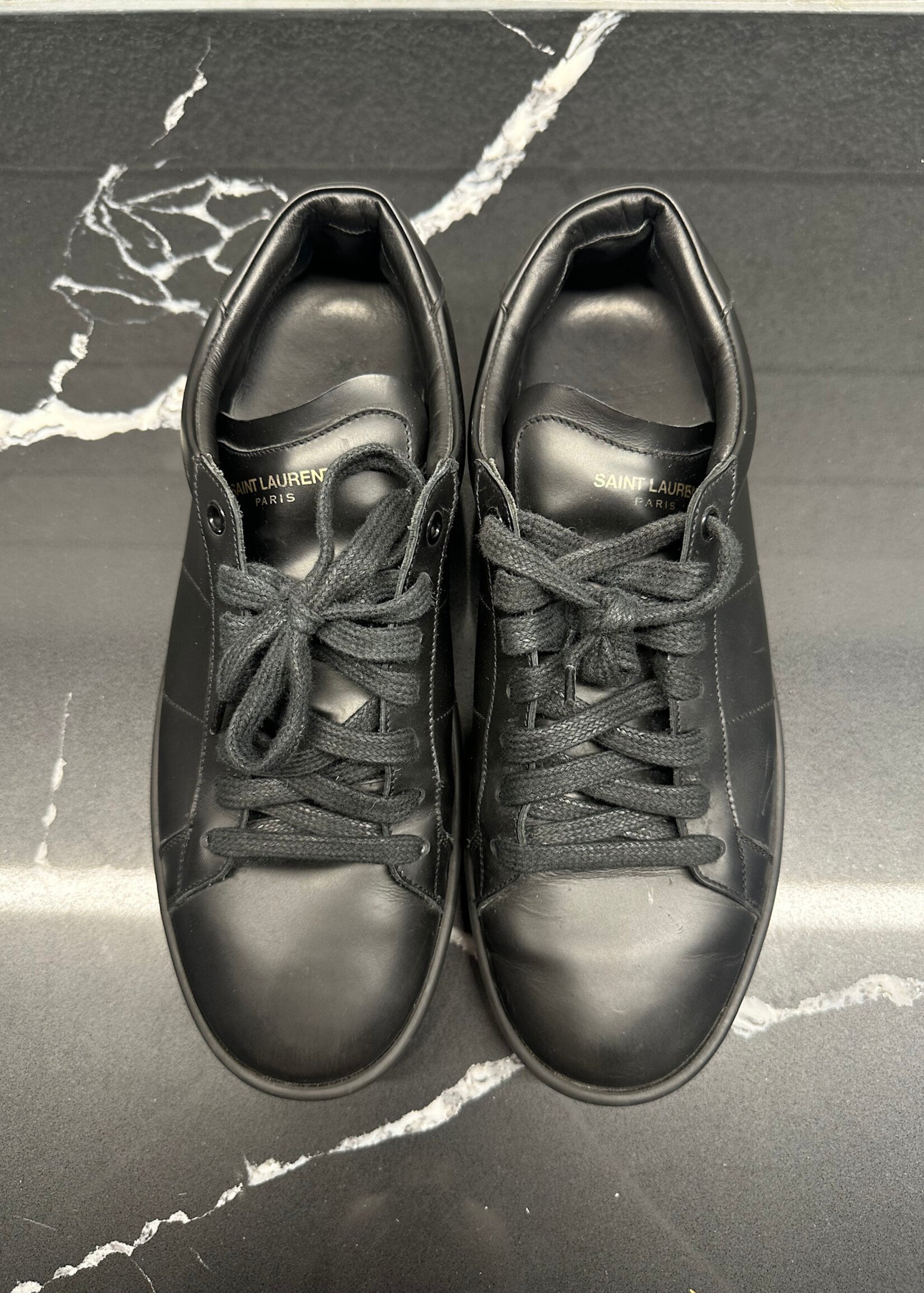 Saint Laurent Black 'Court' Classic Sneakers 42/9