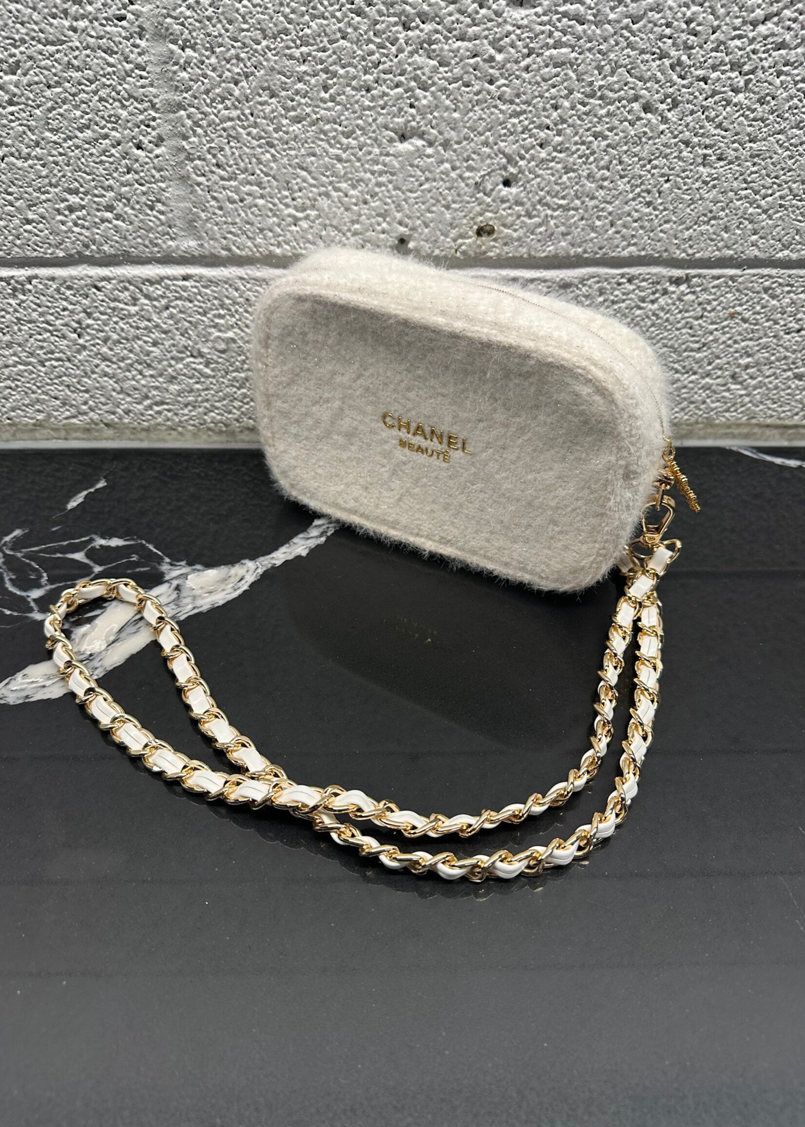 Chanel Beaute White Crossbody