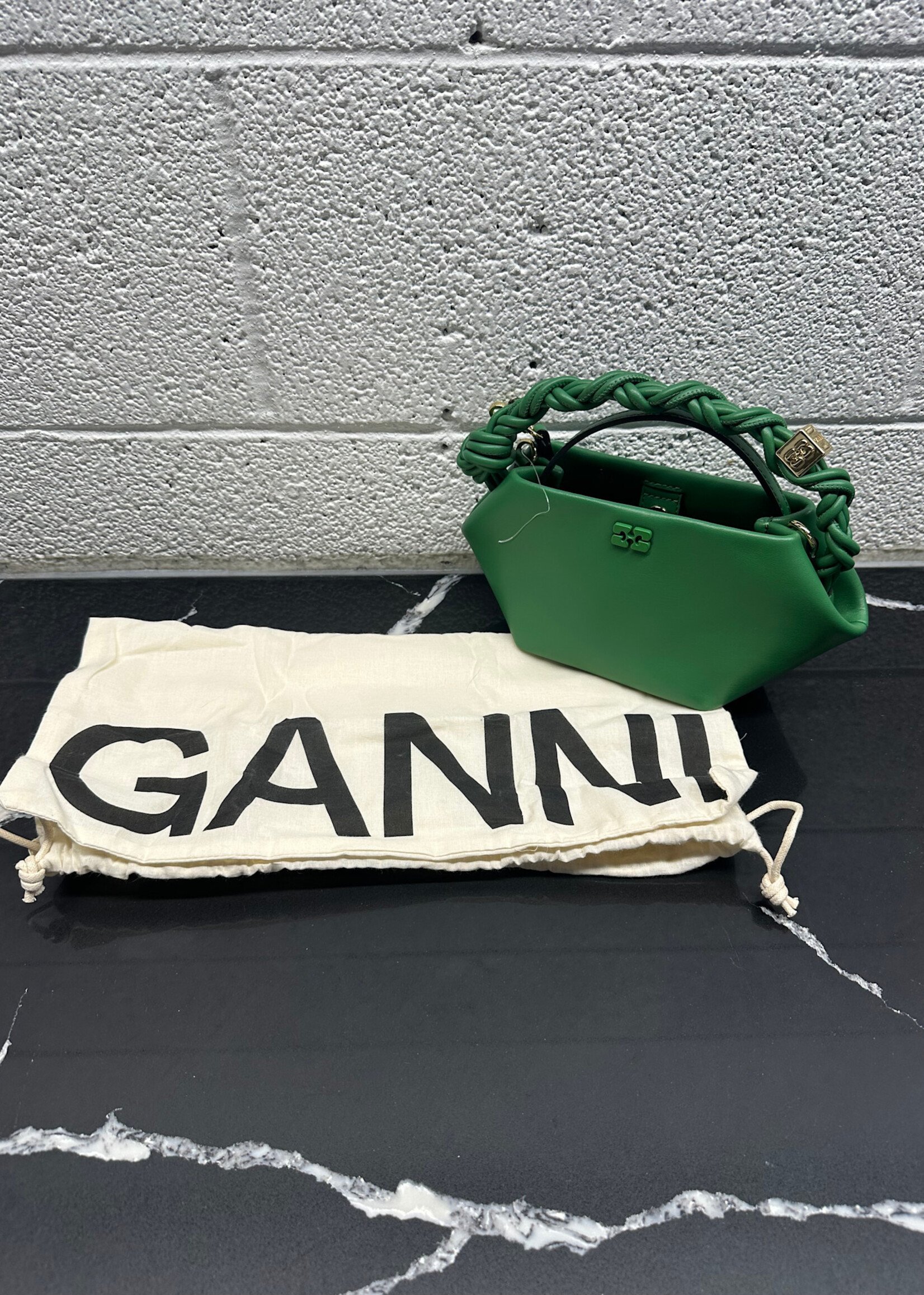 Ganni Green Boo Bag