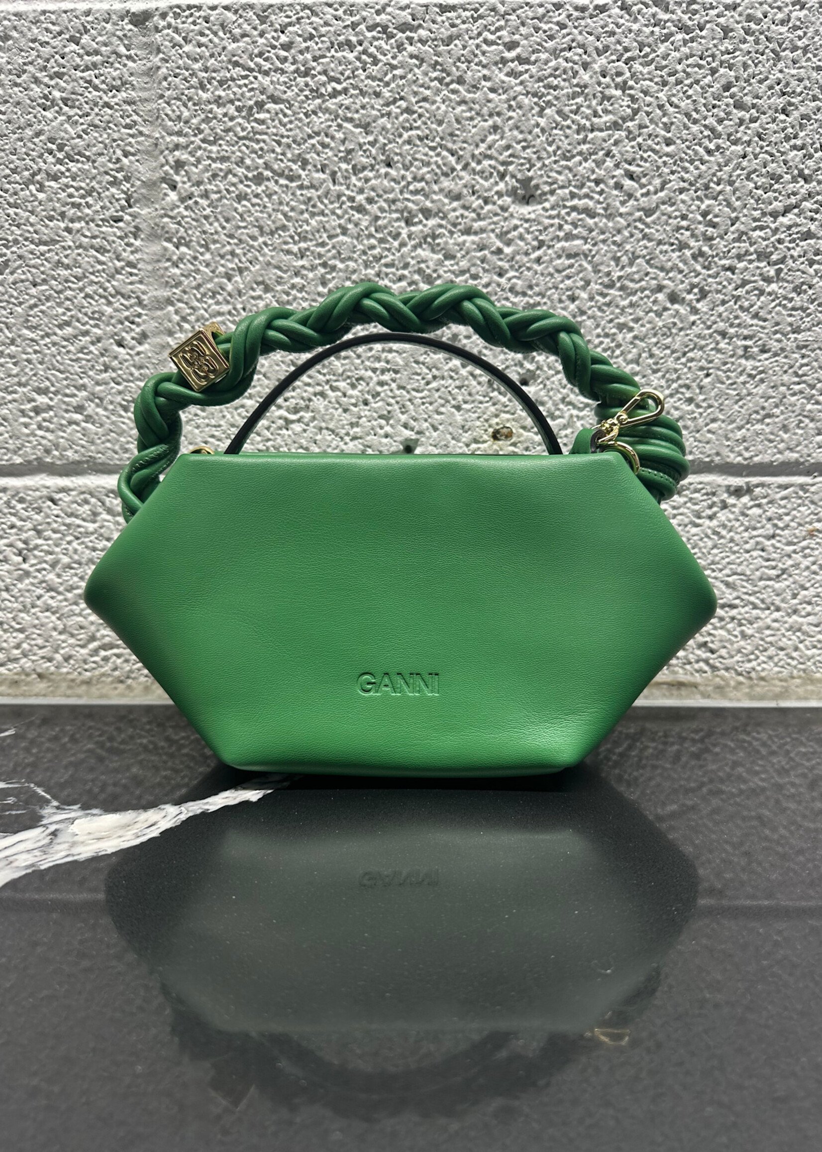 Ganni Green Boo Bag