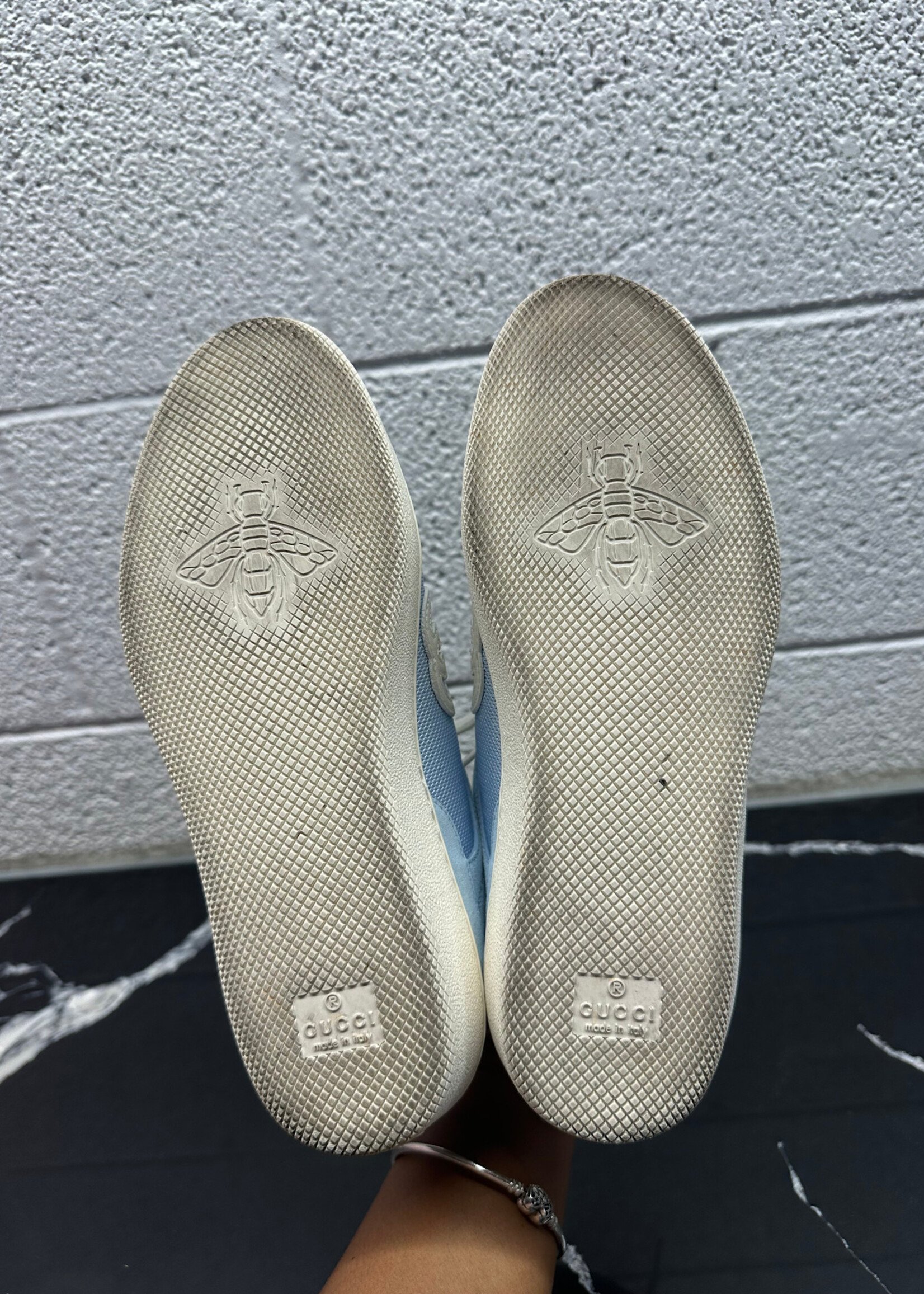 gucci Blue Double G Logo Sneaker Fem 6.5