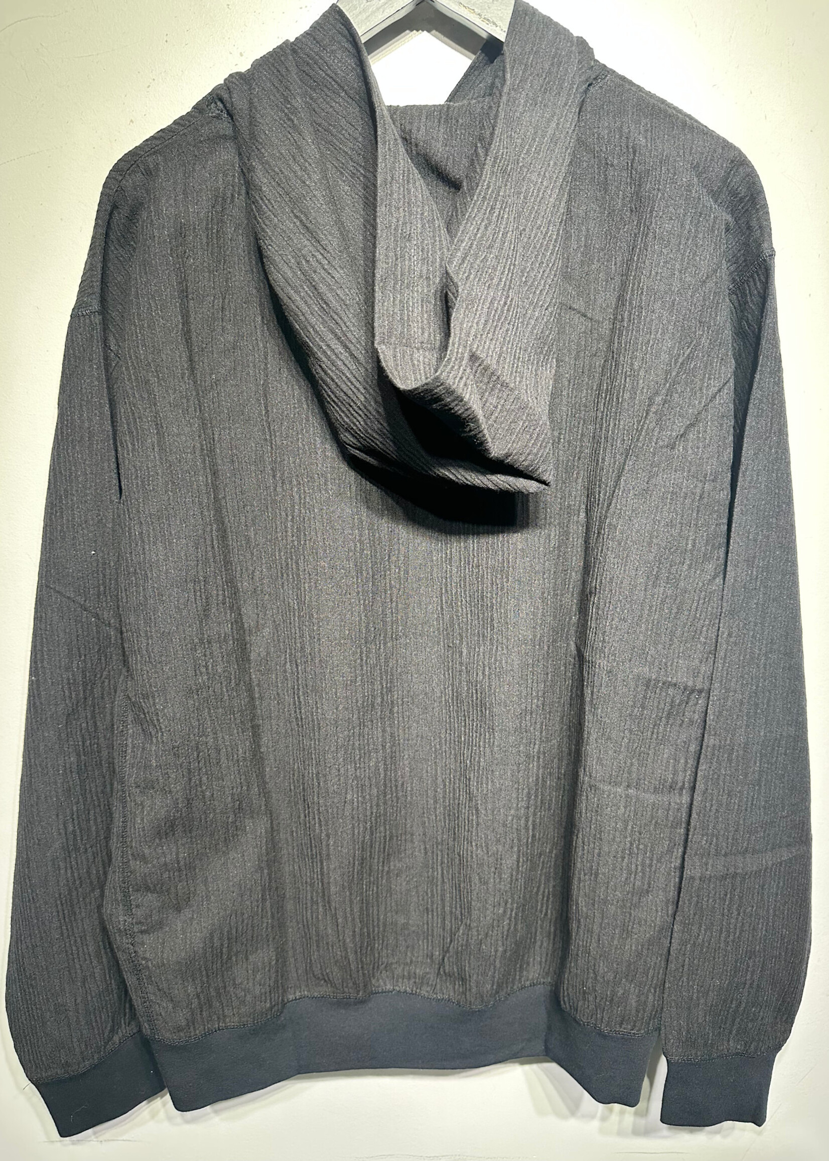 NWT UNKNWN Black Crepe Hoodie M