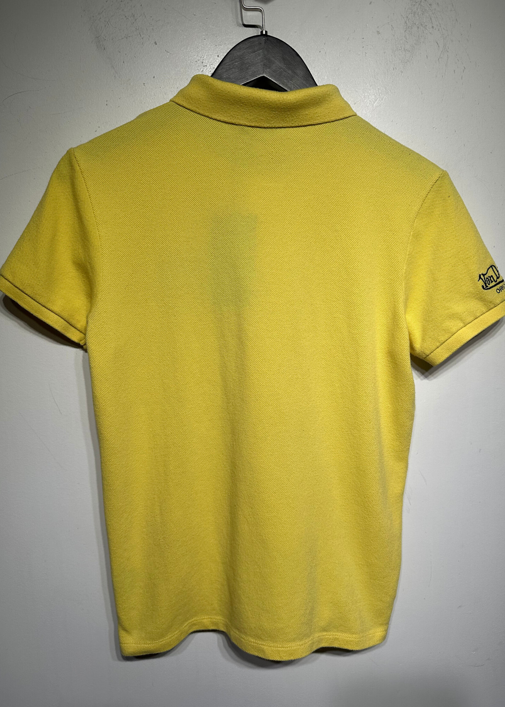 Von Dutch Vintage Yellow Polo Tee Fits Fem M