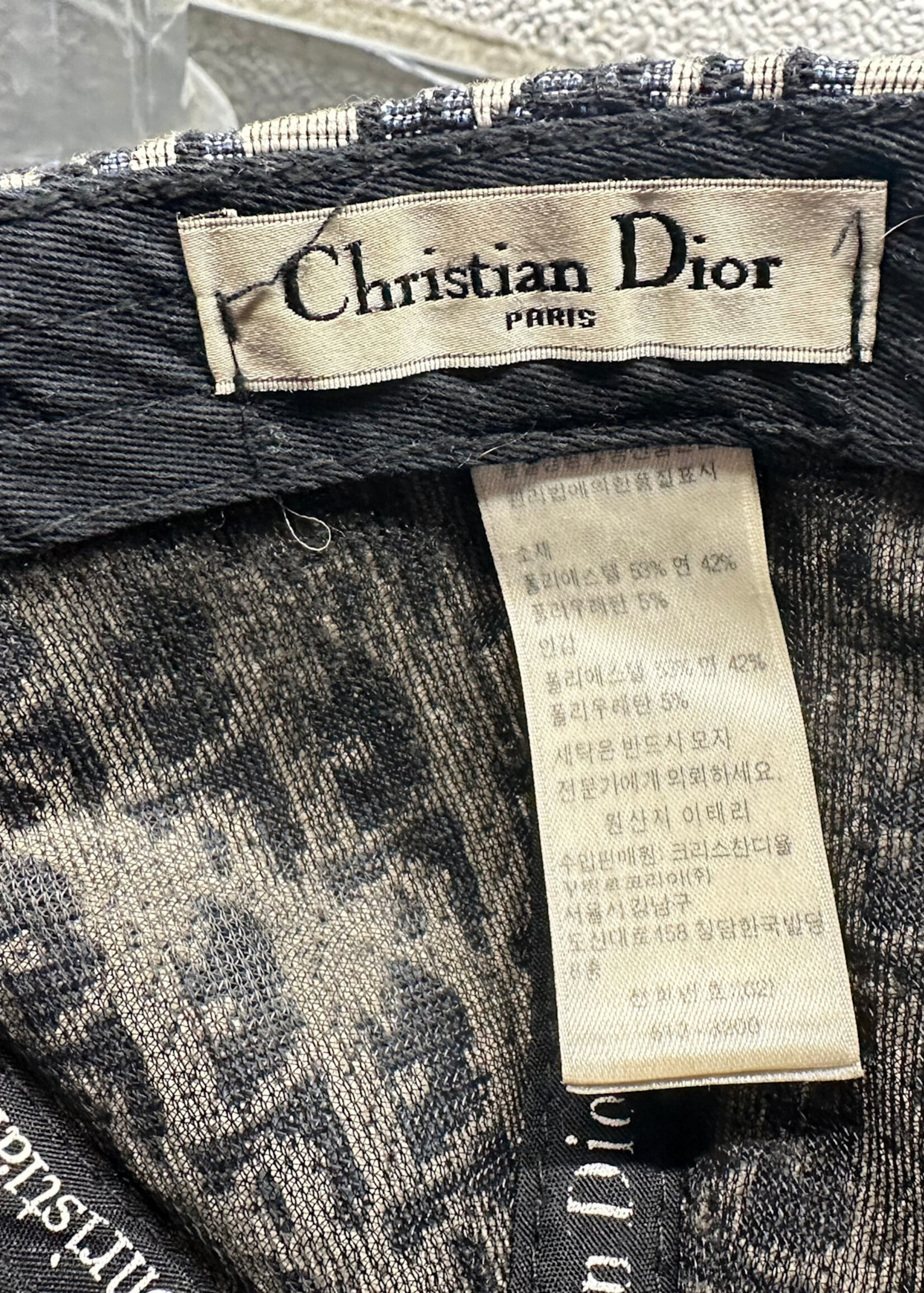 Dior 00s Blue Trotter Hat