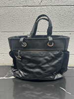 Chanel Coated Canvas Quilted 'Paris Biarritz' Tote AS IS