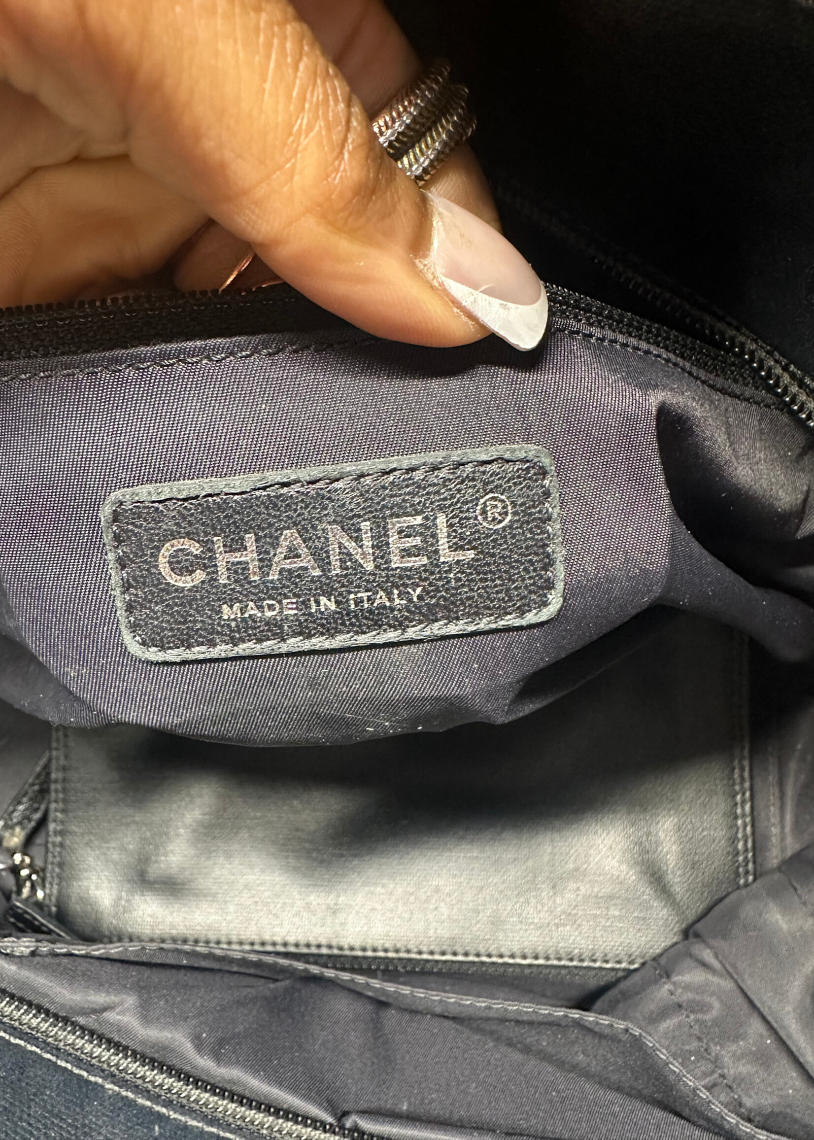 Chanel Coated Canvas Quilted 'Paris Biarritz' Tote AS IS