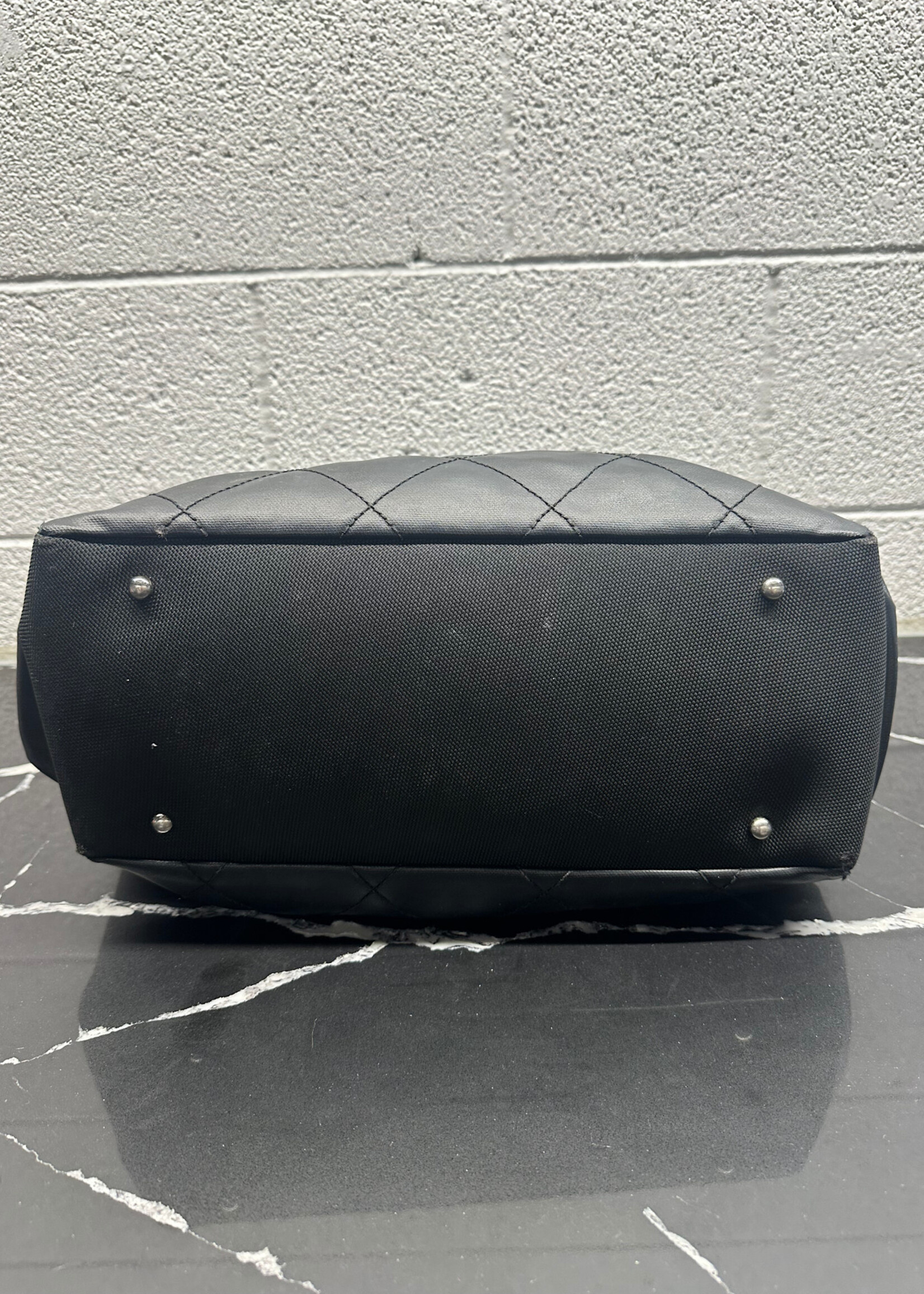 Chanel Coated Canvas Quilted 'Paris Biarritz' Tote AS IS