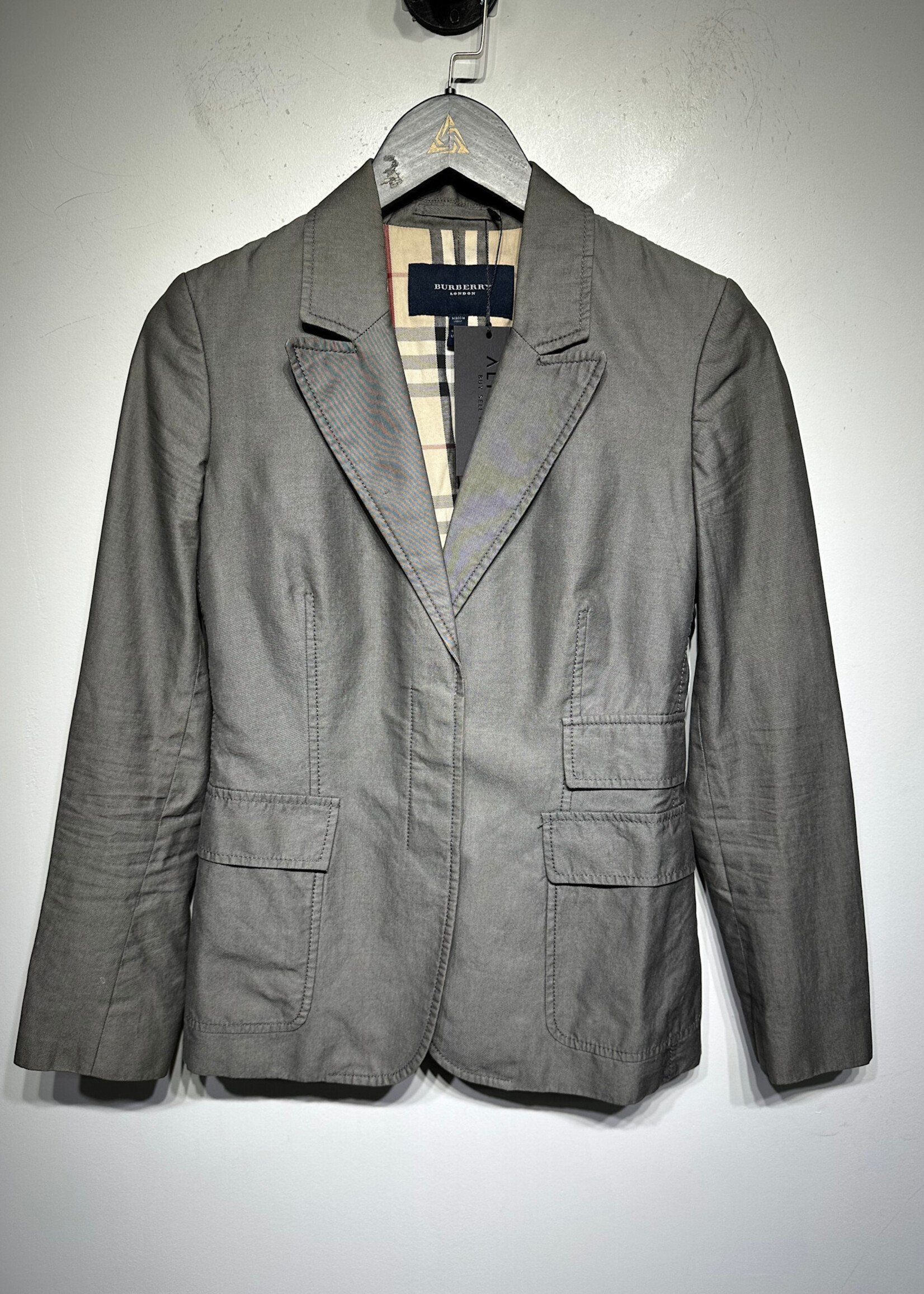 Burberry Grey Suit Pant Set AS IS S