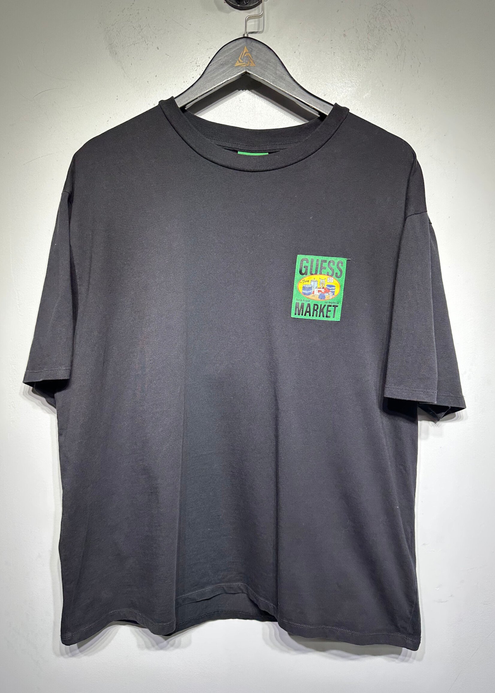 Guess x Market Black Green Patch Tee L