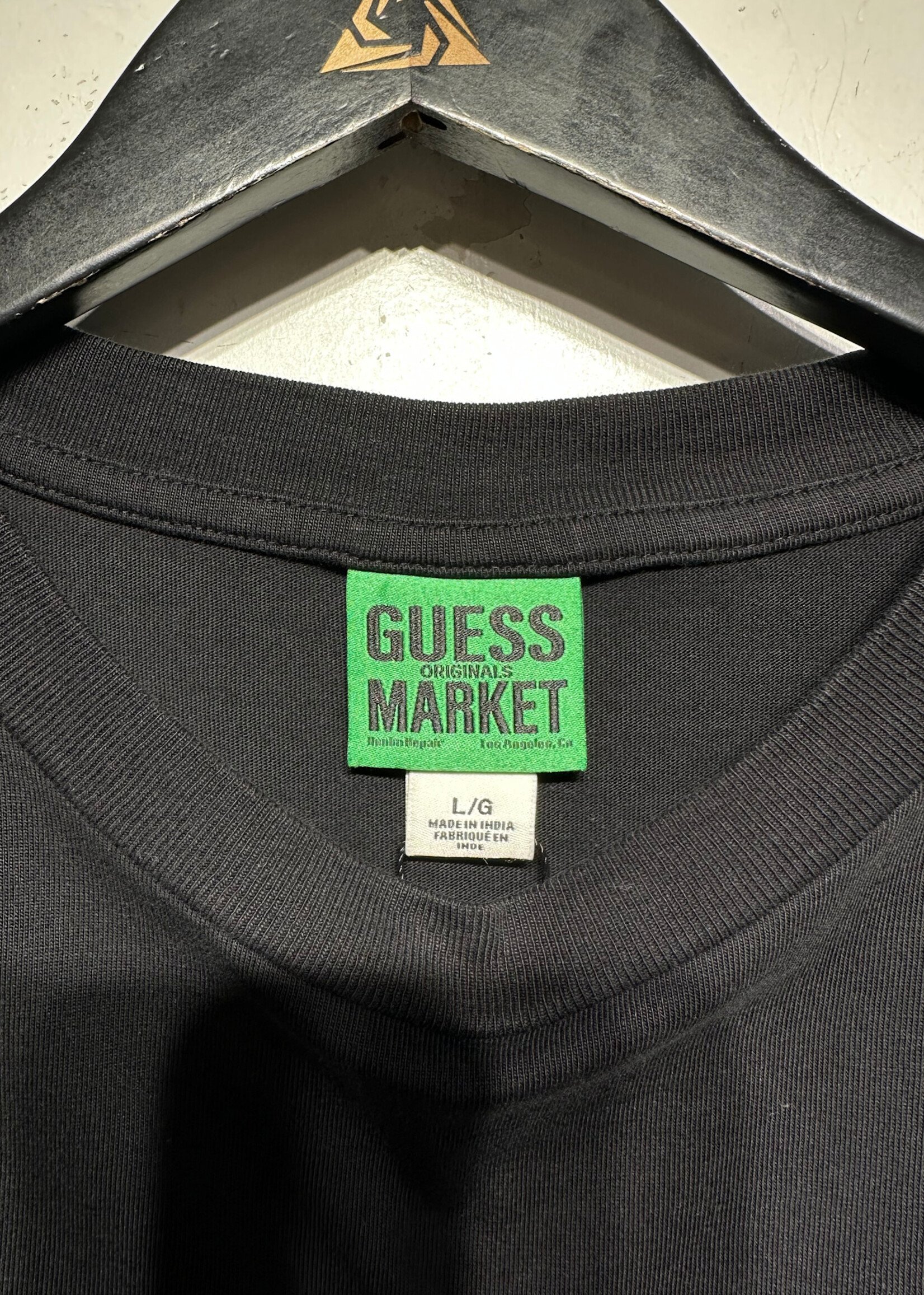 Guess x Market Black Green Patch Tee L