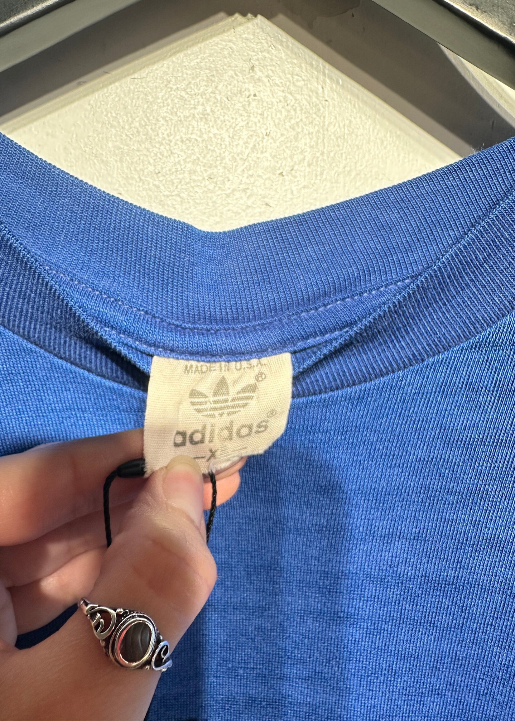 Adidas 80s Blue Tee XL AS IS