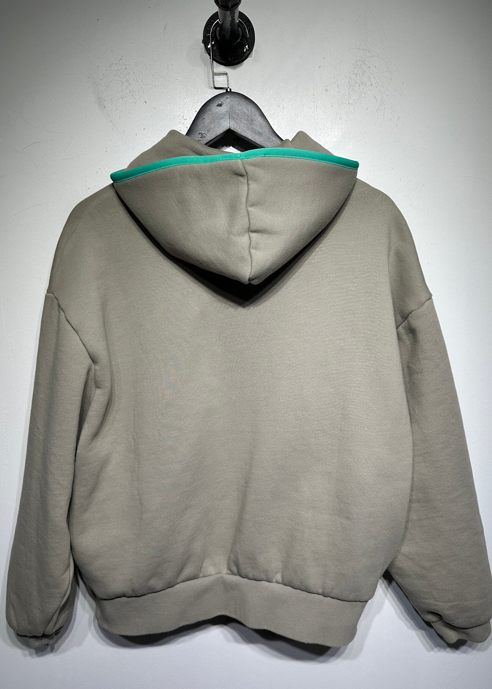 Essentials Tan Blue Trim Hoodie XS