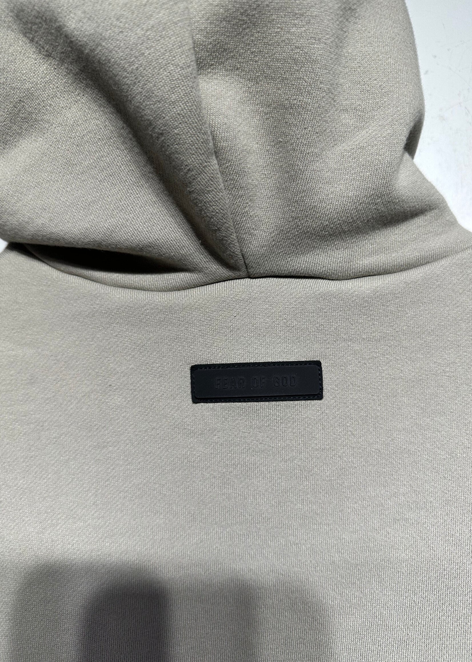 Essentials Tan Blue Trim Hoodie XS