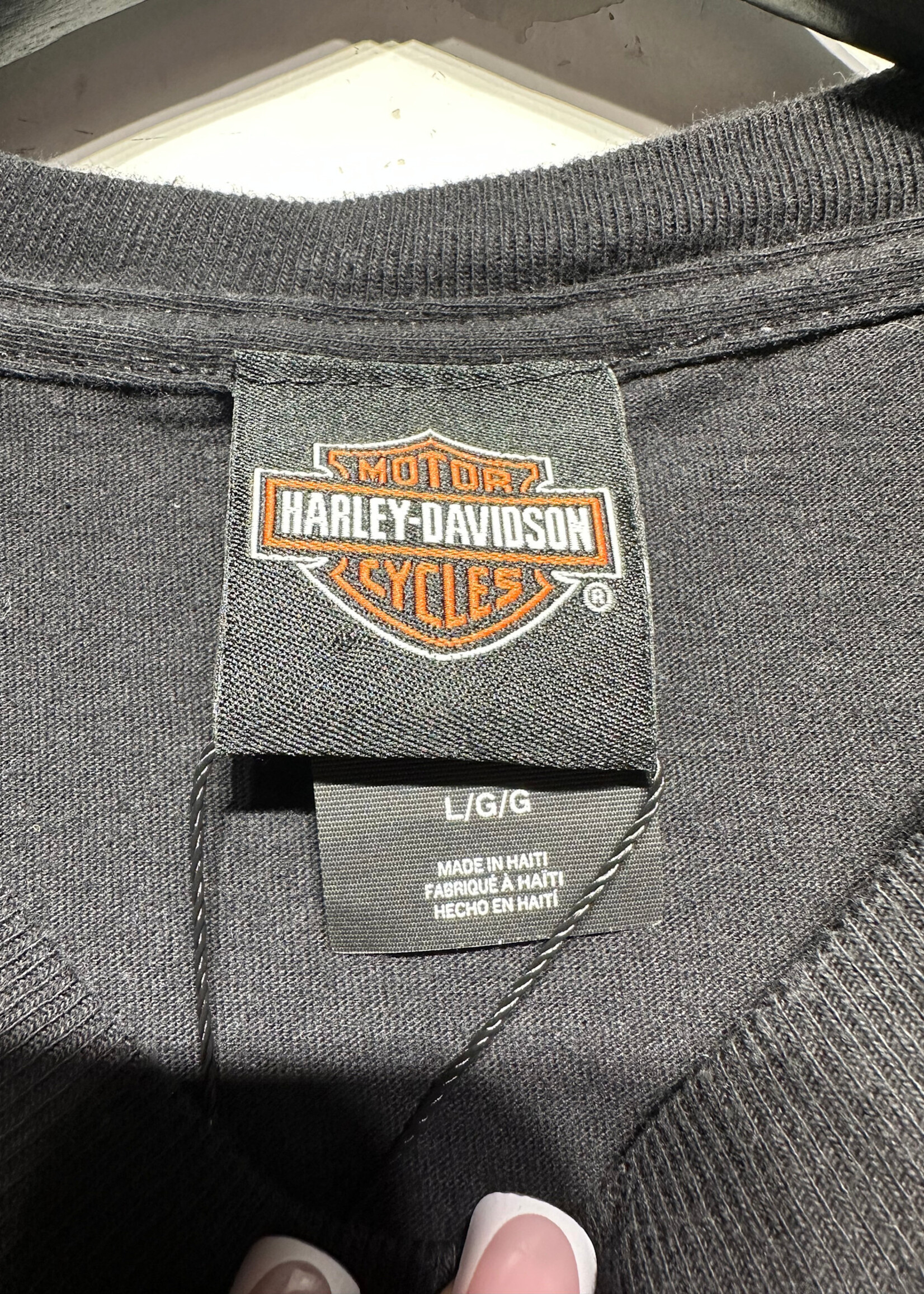 Harley Amsterdam Black Tee L